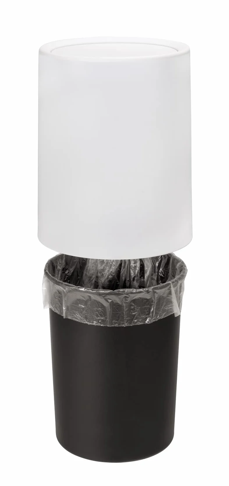 WENKO 25209100 Atri kosz na śmieci z uchylną pokrywą, 6 l, tworzywo sztuczne, 21 x 25,5 x 21 cm