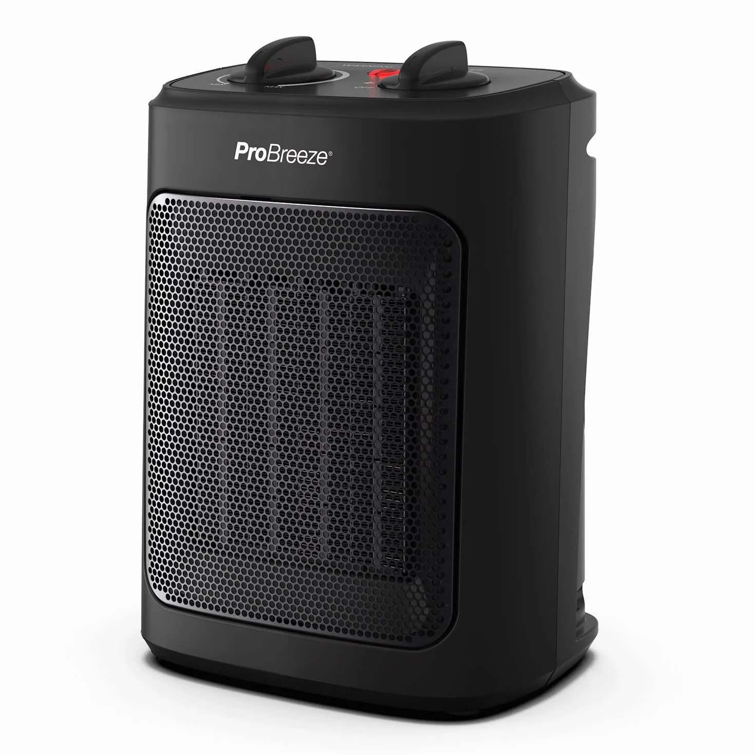ProBreeze Grzejnik Ceramiczny 2000W Przenośny Termowentylator z Termostatem Czarny