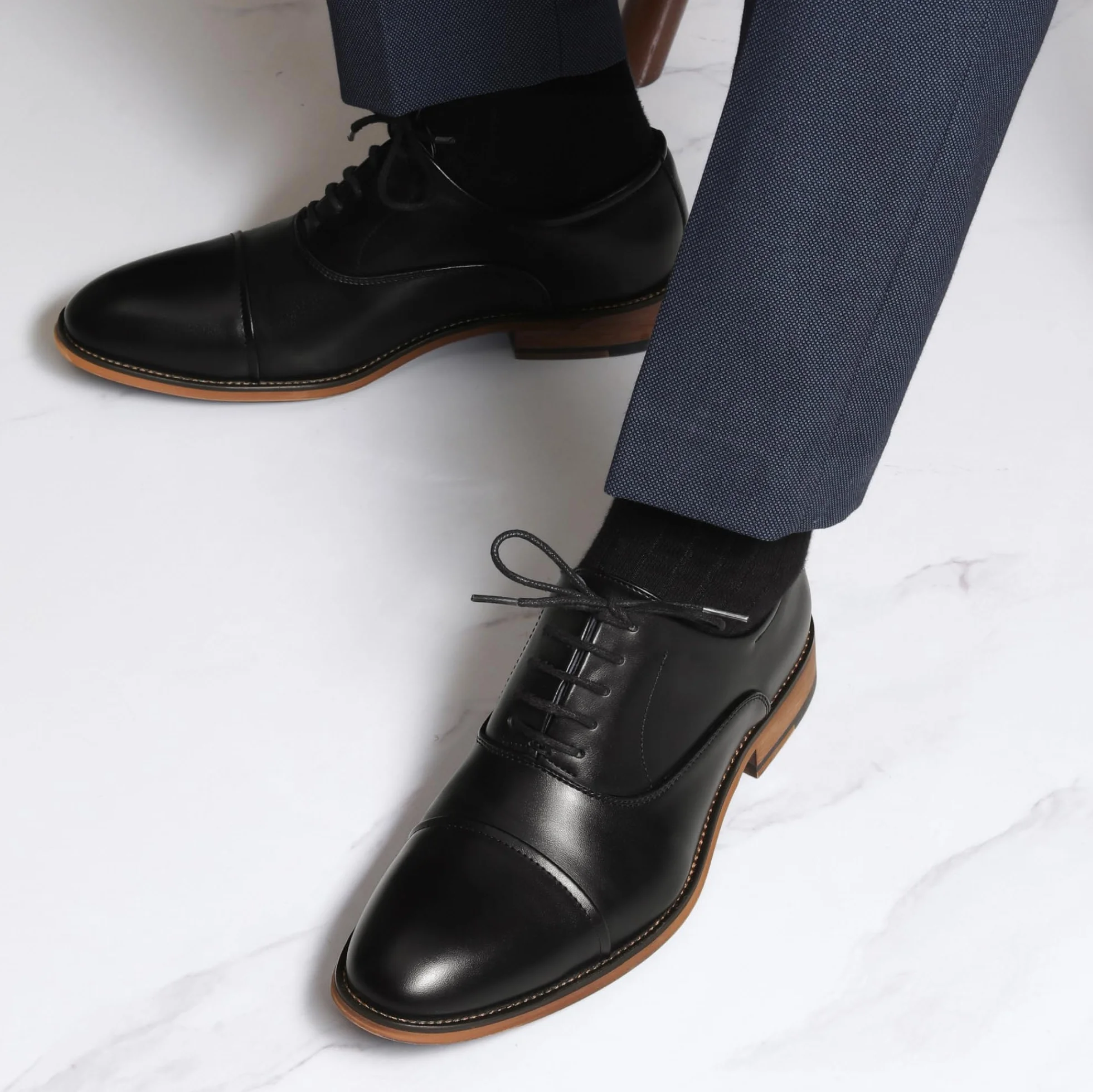 Męskie buty garniturowe, buty sznurowane