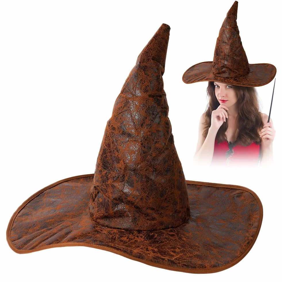 Aomig Kapelusz Czarownicy, Spiczaste Czapki, Dorosły Czarownica Kapelusz Na Imprezę kostiumową, Halloween, Specjalne Wakacje, Spotkania rodzinne, Urodziny
