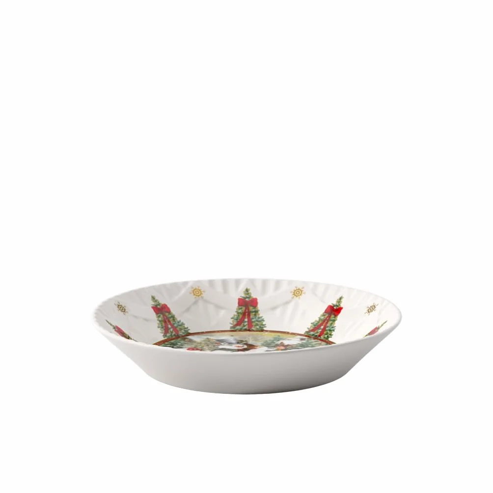 Villeroy & Boch Toy's Fantasy duża miska porcelanowa Boże Narodzenie bałwanek misa serwowania talerz głęboki
