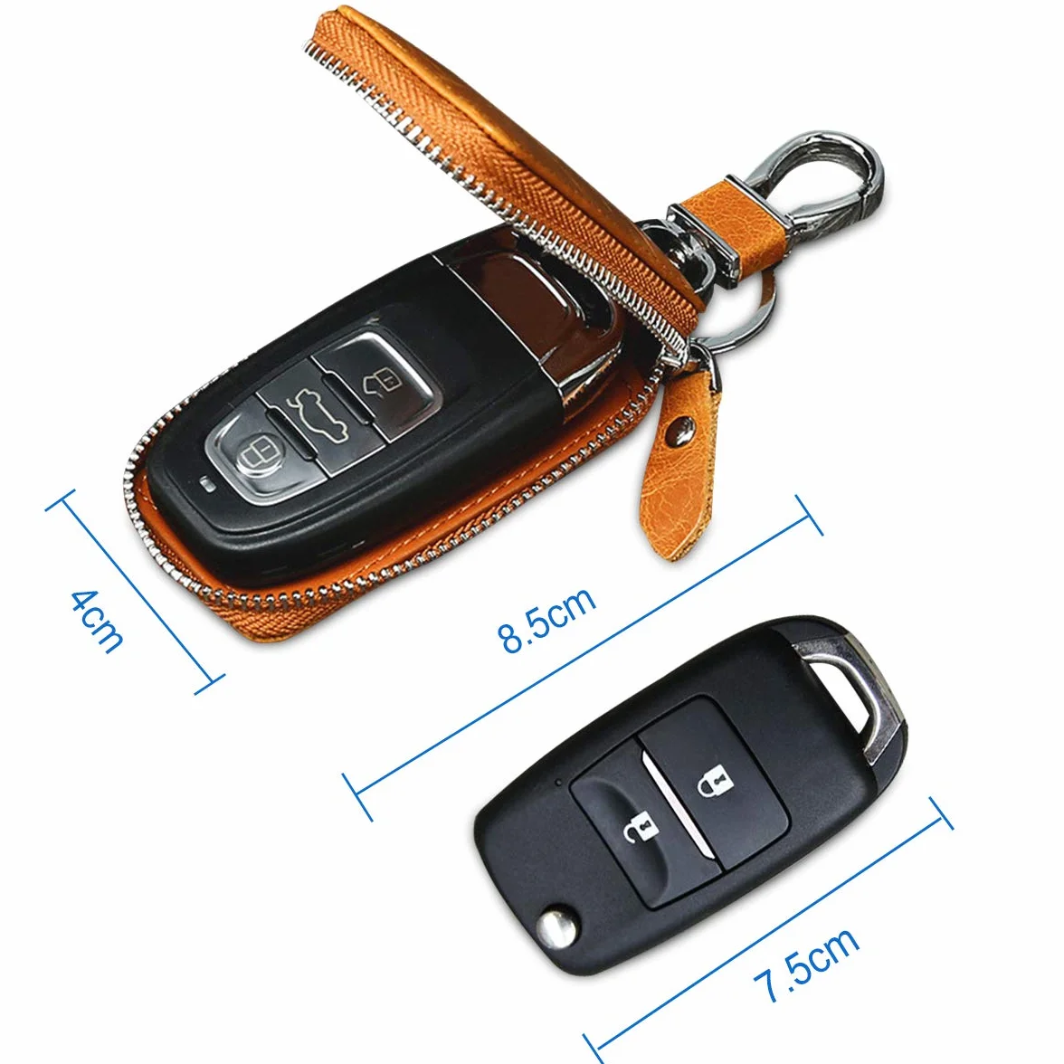 Skórzana torba na kluczyki samochodowe, etui na kluczyki samochodowe