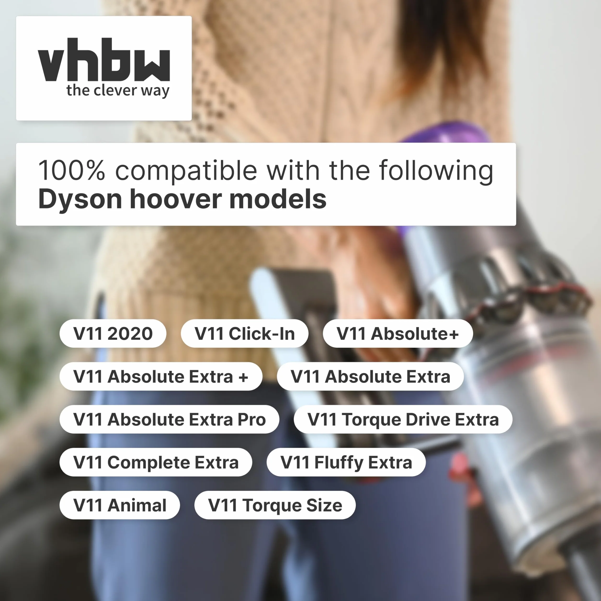 vhbw Bateria kompatybilna z Dyson V15 Detect, V15 Detect Absolute Extra odkurzacz ciemnoszary (3600mAh, 25,2V, Li-ion)