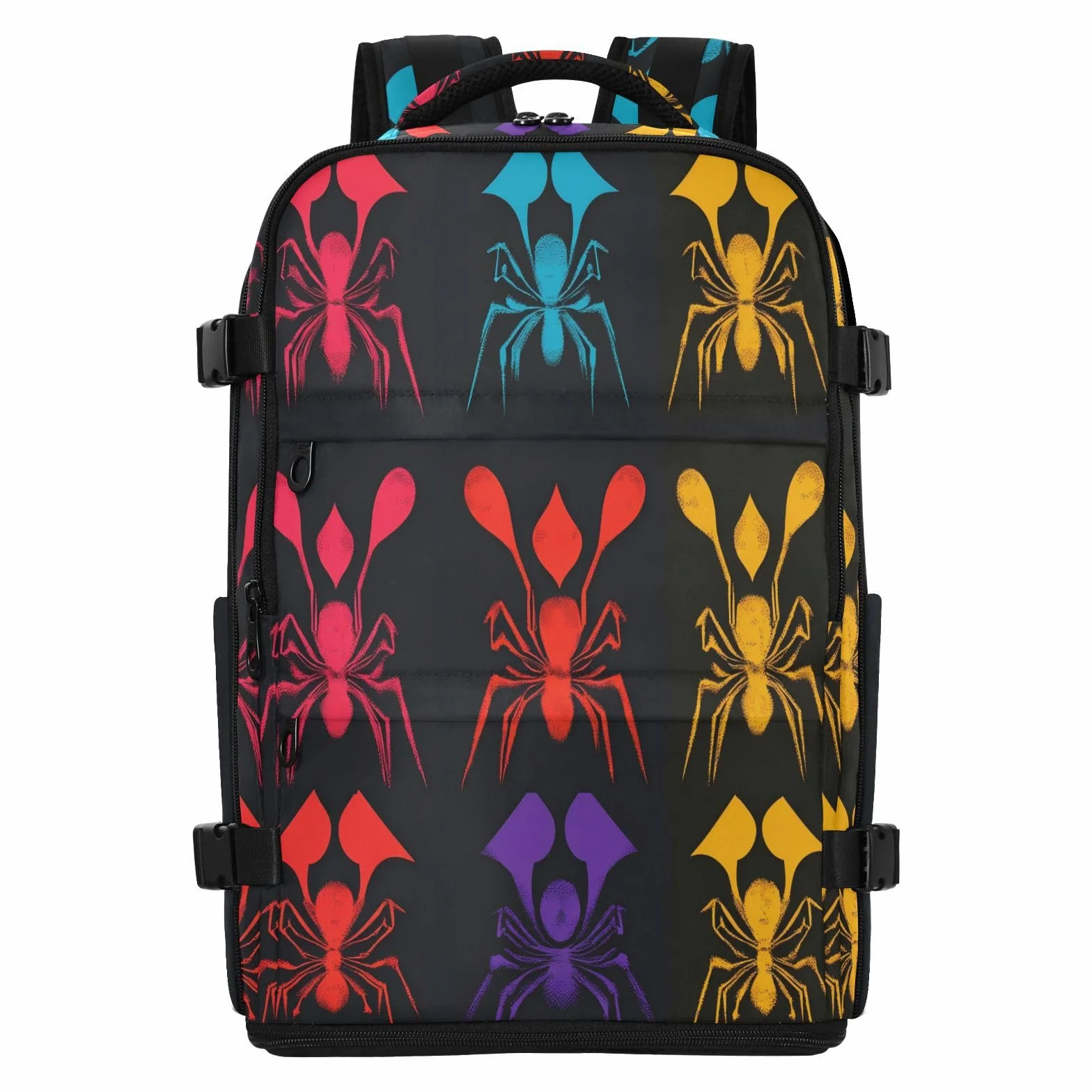 Damski plecak torba na laptopa 15,6 cala do samolotów 20 l | Stylowa torba studencka owad szczęśliwy wzór Halloween 15 cali torba na laptopa do szkoły mochilas para laptop de hombre 20L