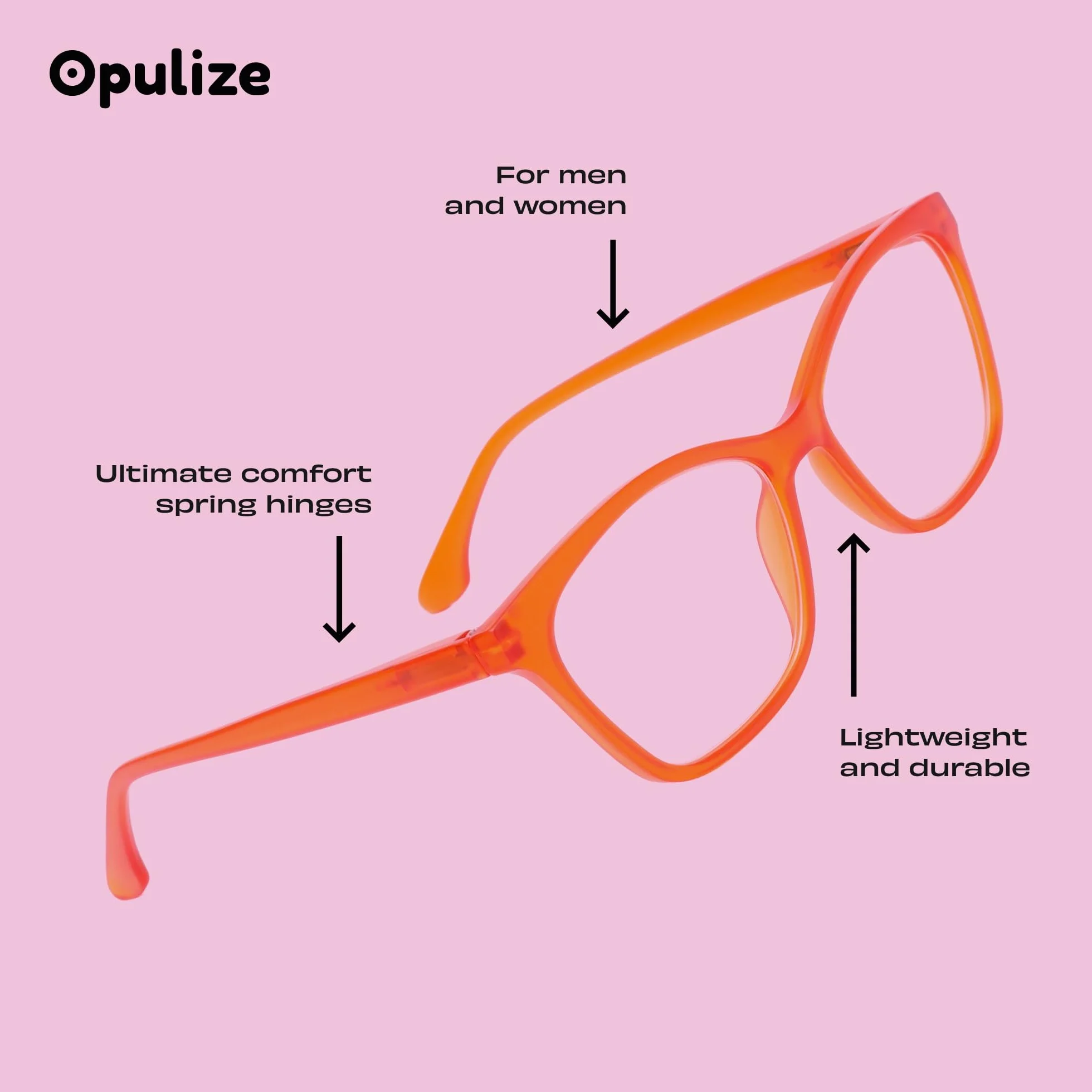OPULIZE Okulary do czytania Uniseks Kat (1 w zestawie)