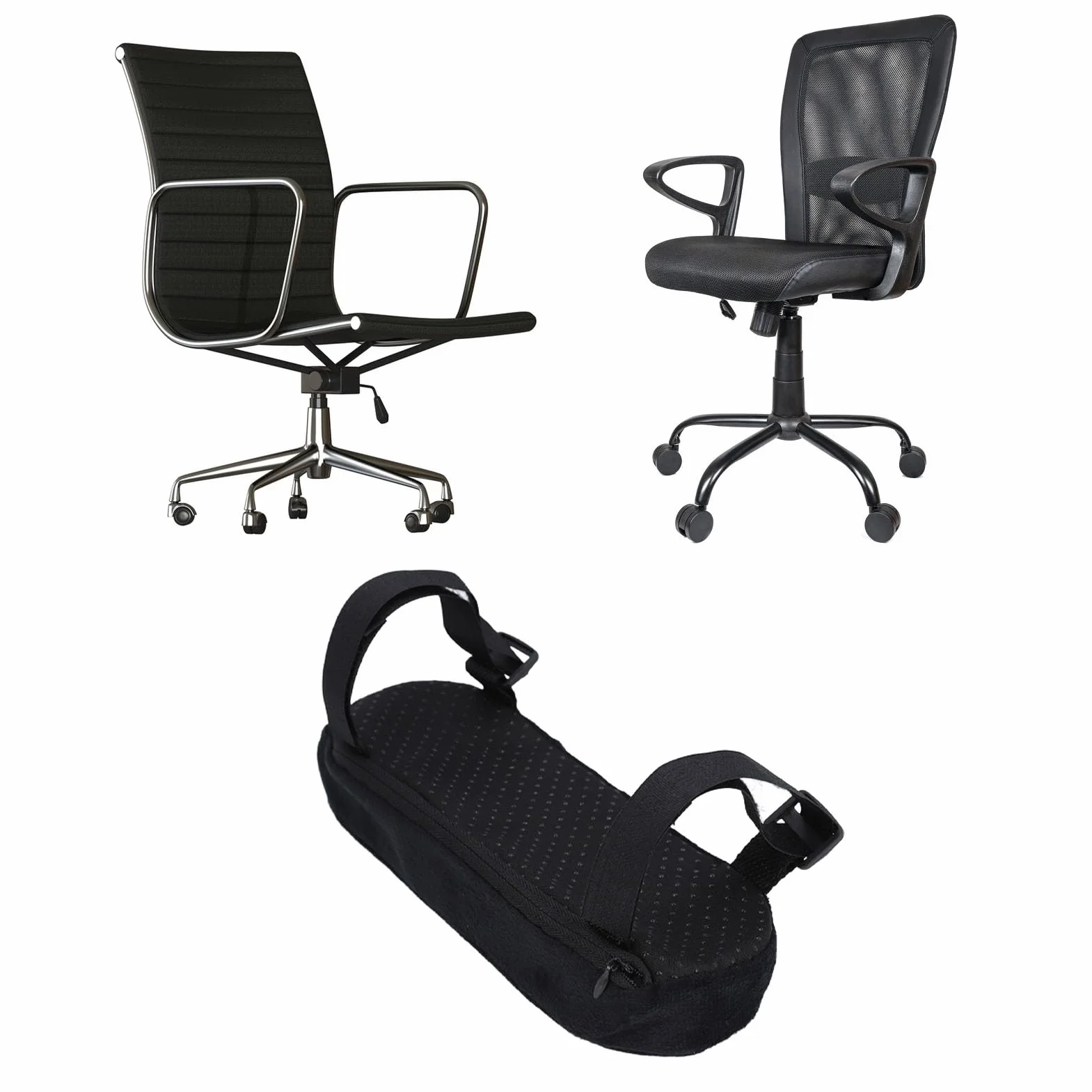 Poduszka na łokieć Krzesła, Nakładki na Podłokietniki Krzesła 4 szt. Miękka Pianka Ergonomiczna do krzeseł do Gier (BLACK)