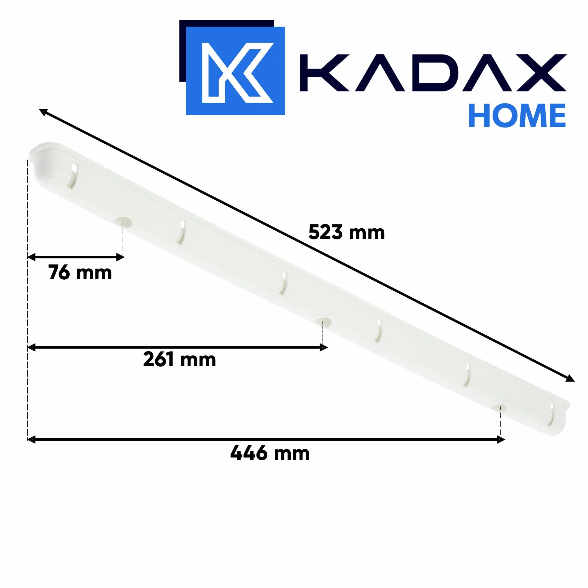 KADAX Suszarka sufitowa na pranie 6x120 cm biały udźwig 12 kg