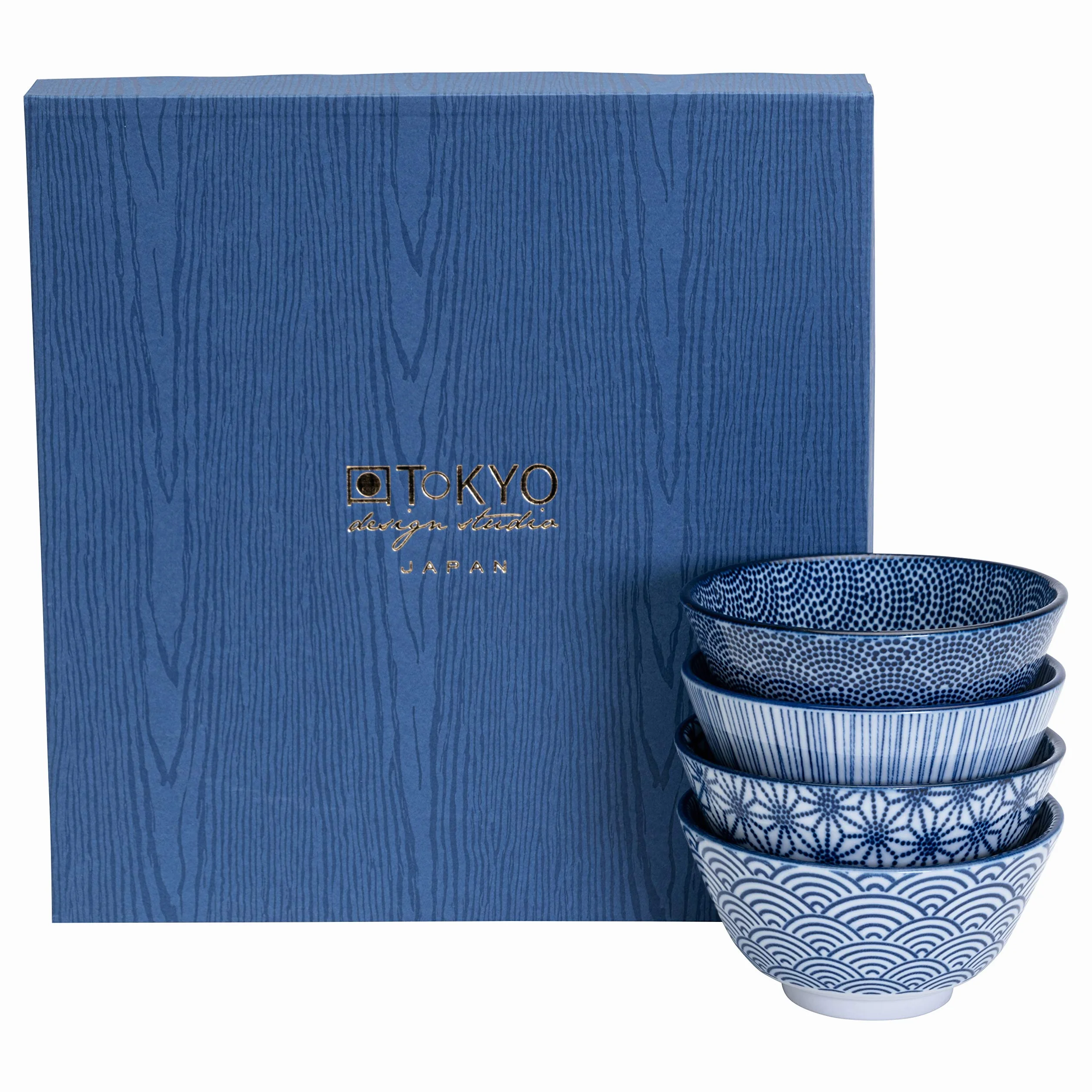 TOKYO design studio Nippon 4-częściowy zestaw misek do ryżu porcelana 300 ml