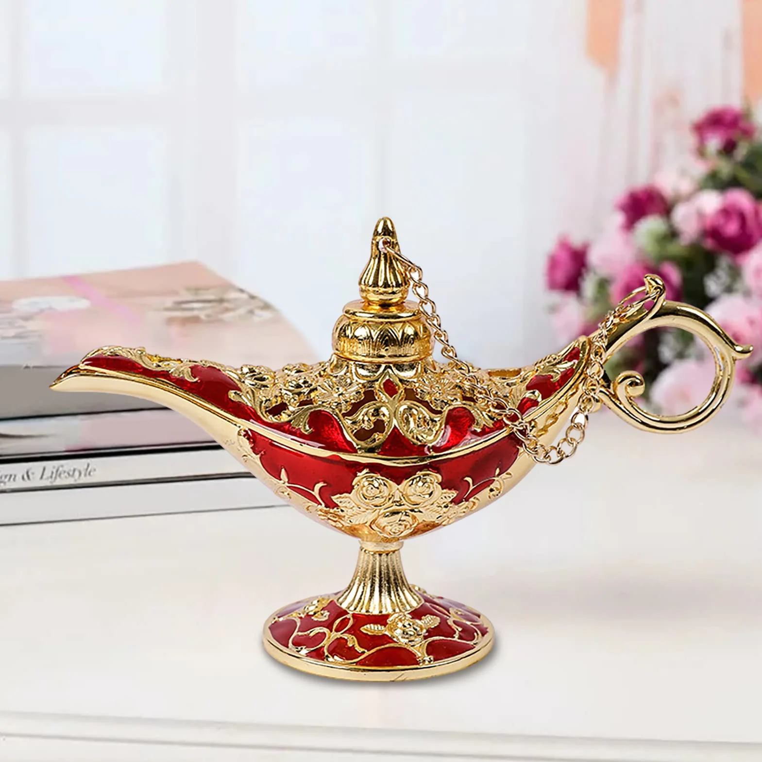 Lampa arabska Aladyn Vintage metalowa rękodzieło klasyczna ozdoba