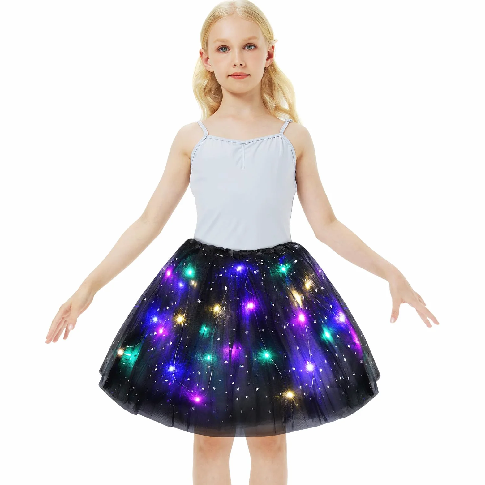 Spódnica tiulowa dla dzieci tutu z podszewką 30 cm