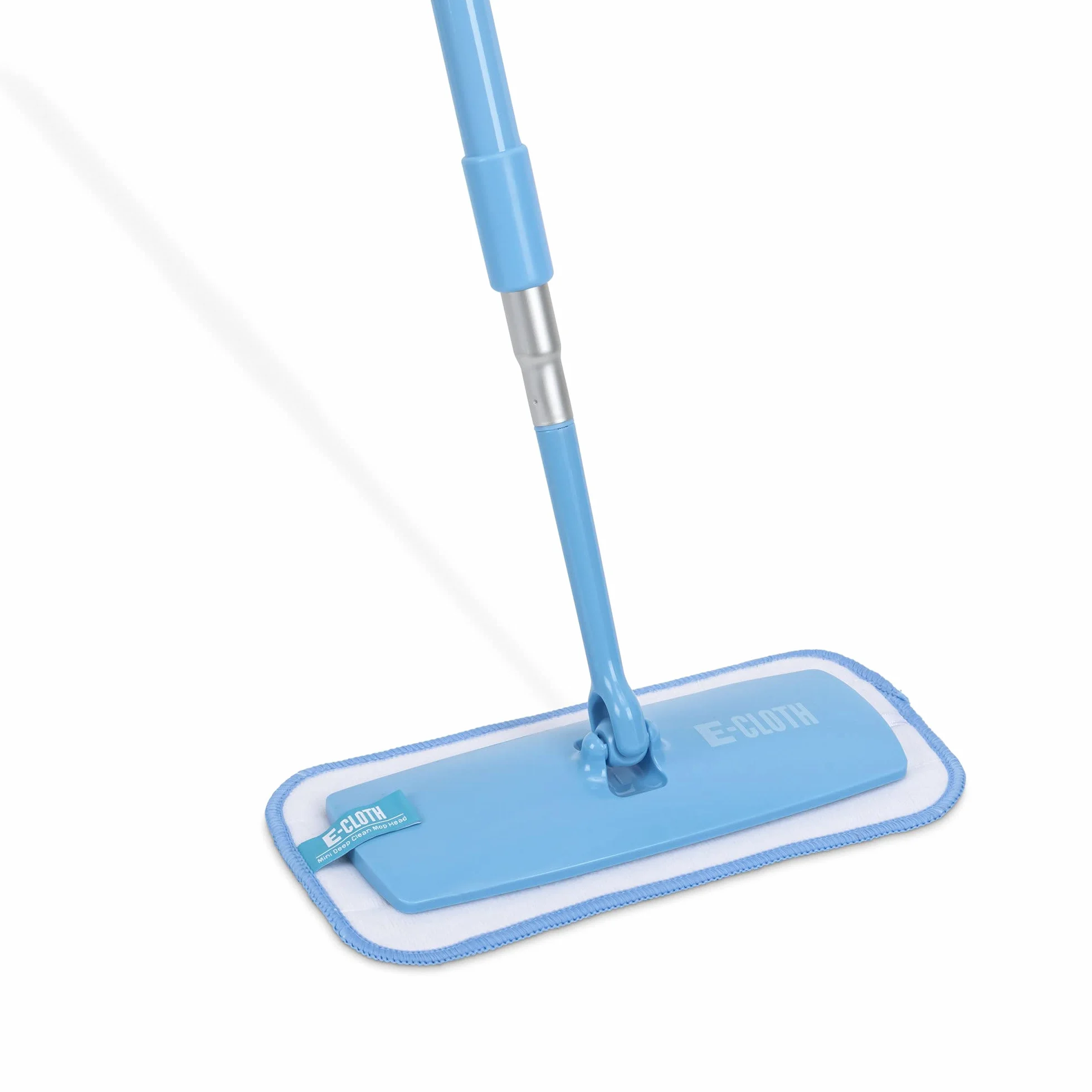 E-cloth miotła pracz z trzonkiem teleskopowym mikrofibra niebieska 27 x 13 cm