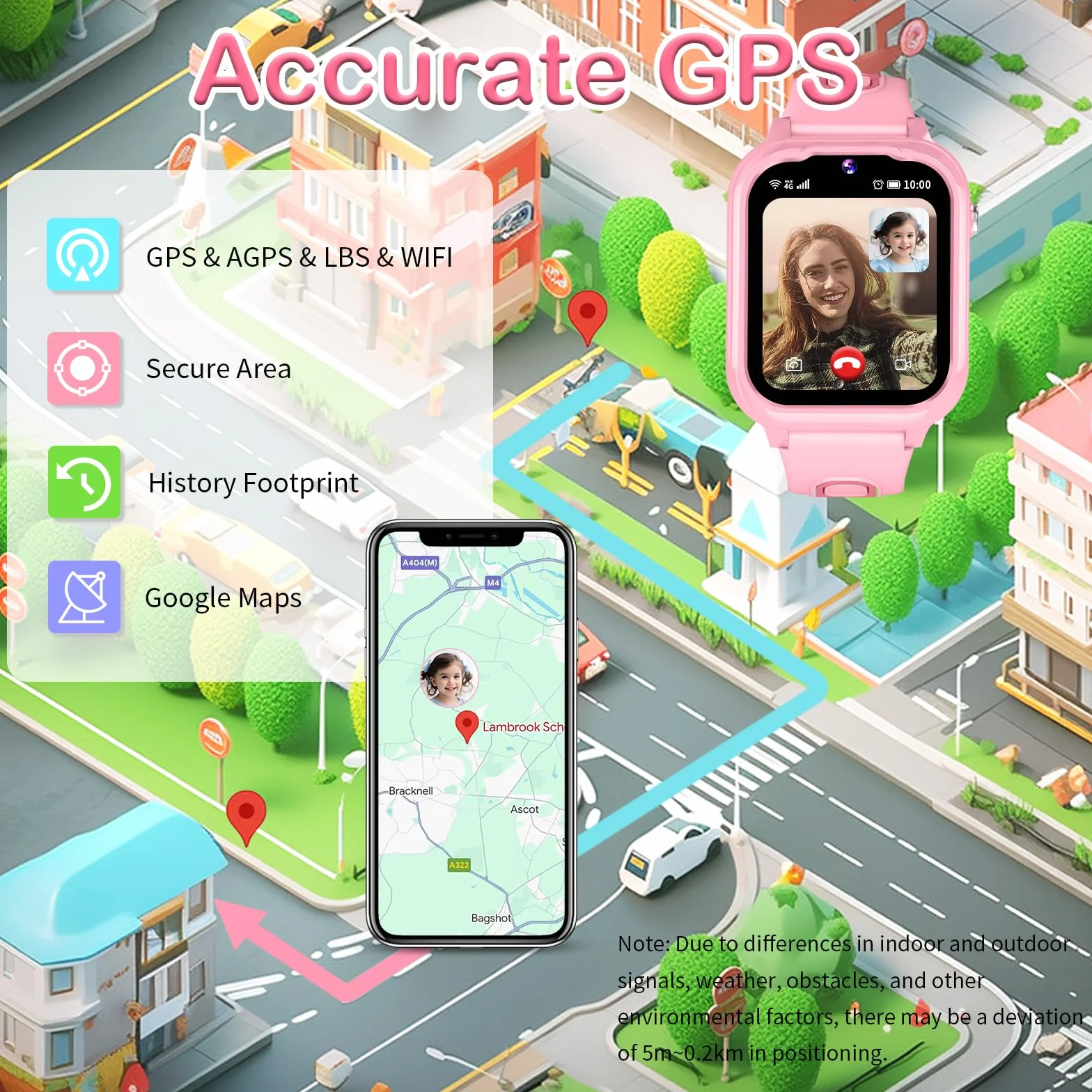 4G Inteligentny zegarek dla dzieci, 4G, GPS, WiFi, rozmowa wideo, SOS, krokomierz, spacery, budzik, kamera do nauki, mapy, kalkulator, muzyka, wodoodporny, tracker GPS dla dzieci, prezenty