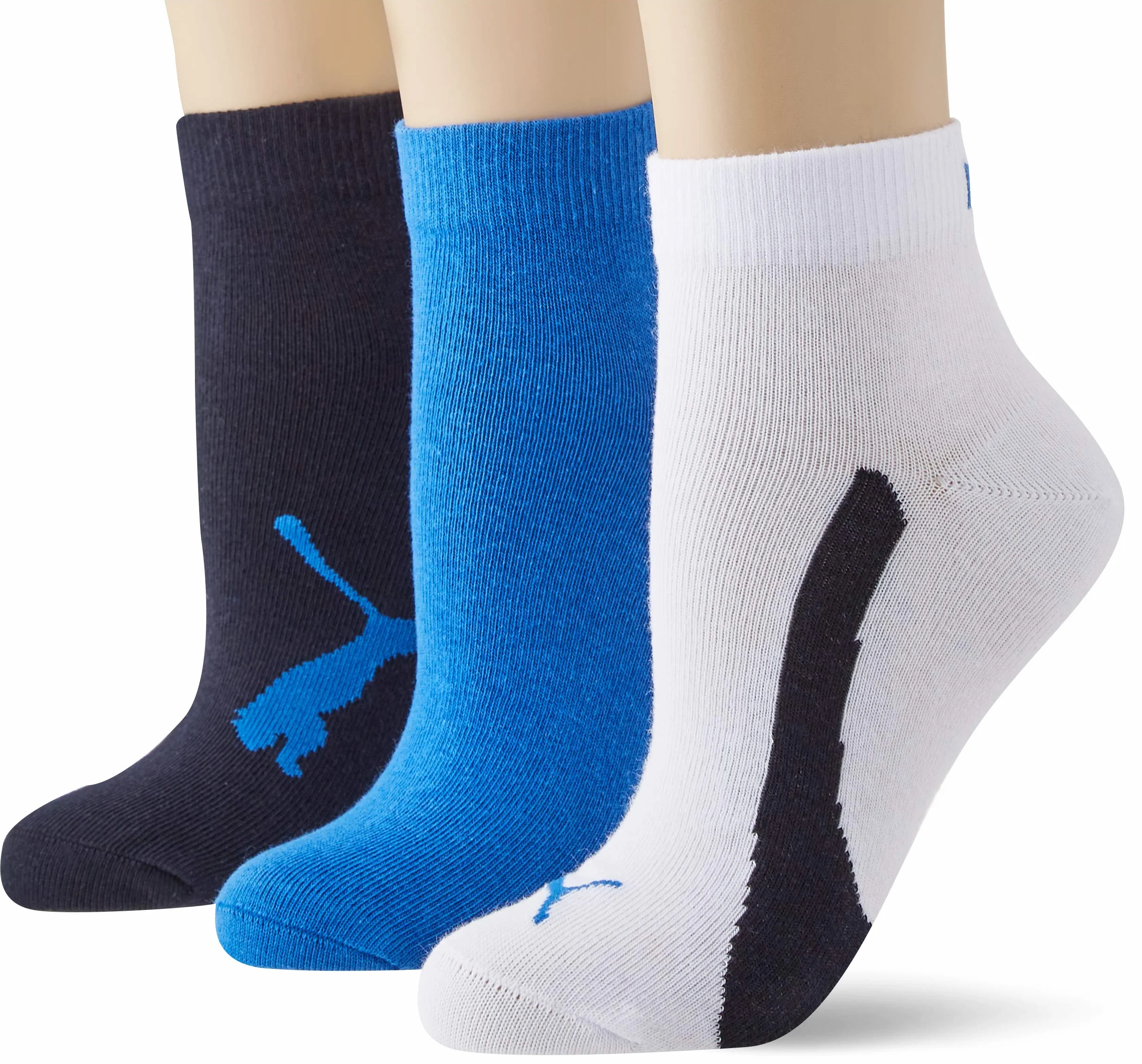 PUMA Unisex skarpety dziecięce (3 sztuki), granatowy/biały/Strong Blue, 39-42