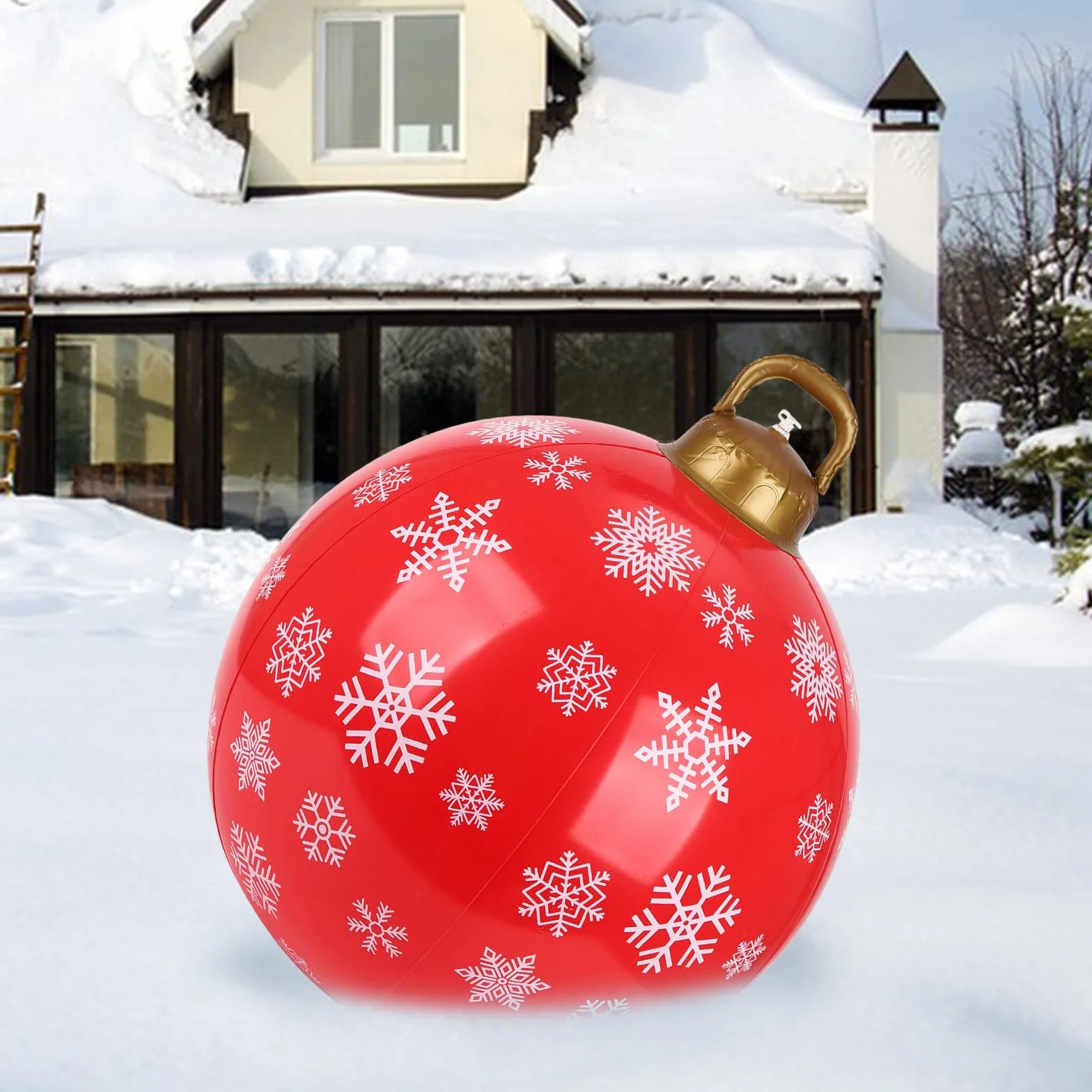 Bombki świąteczne, 60 cm, Boże Narodzenie, nadmuchiwana piłka, Boże Narodzenie, bombki, dekoracja, Boże Narodzenie, wiszące kule, na Boże Narodzenie, przyjęcie, prezent, święta, na zewnątrz, podwórko, festiwal, dekoracja, 60 cm