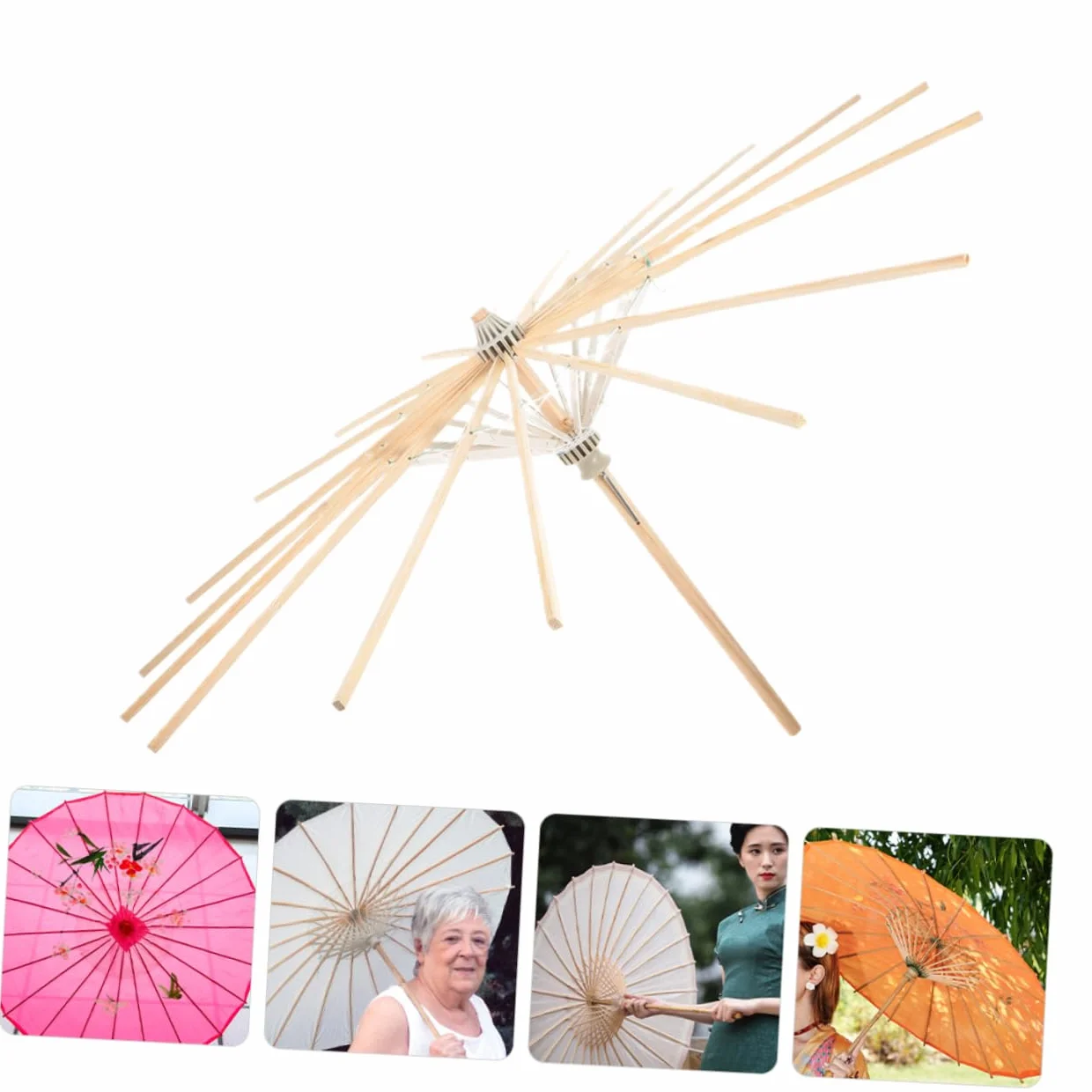 Parasol z Papieru Olejowego Akcesorium Wspornik Parasola