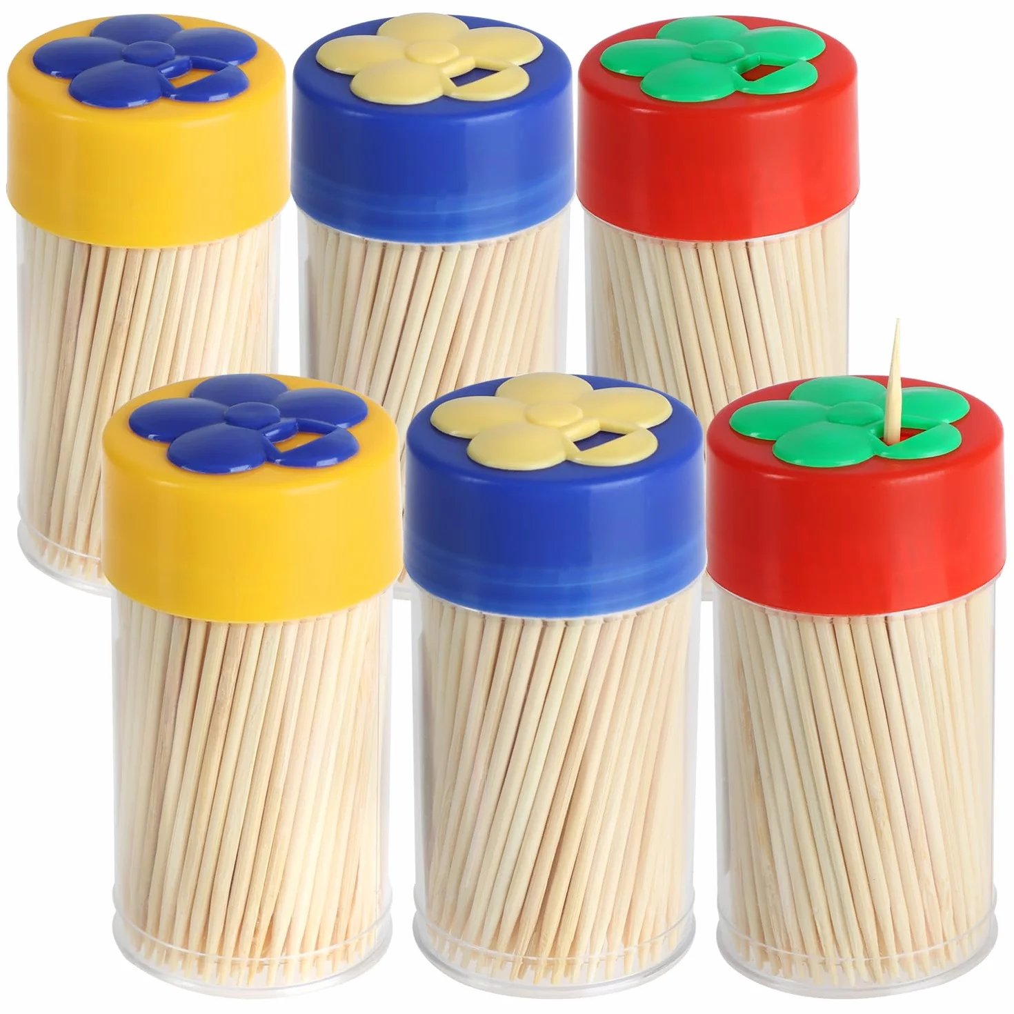 COM-FOUR drewniane wykalaczki 6,5 cm 900 elementów zestaw