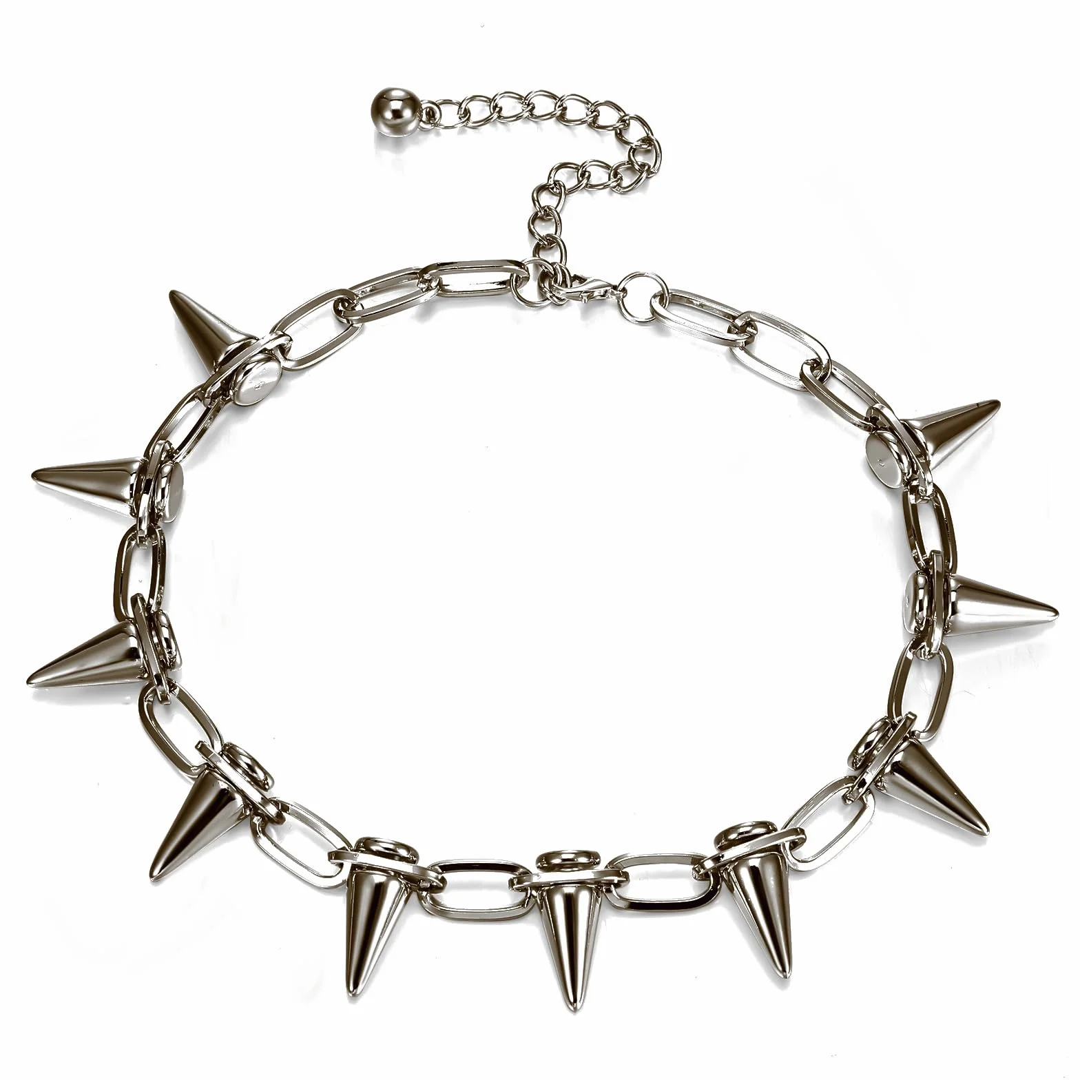 Abeillo Gotyckie naszyjniki dla kobiet kolce choker punkowy łańcuszek choker kołnierz na artykuły imprezowe w stylu vintage