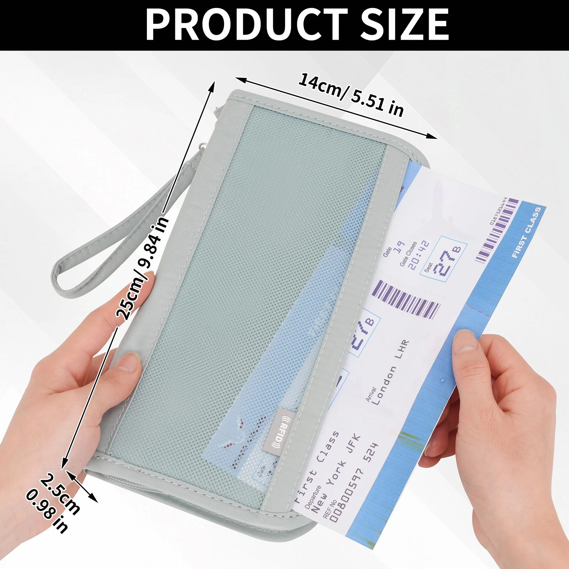 Etui na paszport z blokadą RFID, rodzinne, podróżne, wakacje, portfel, akcesoria, organizer na dokumenty, gotówkę, paszport, dowód osobisty, karty kredytowe, długopis, wodoodporny pokrowiec, niezbędne