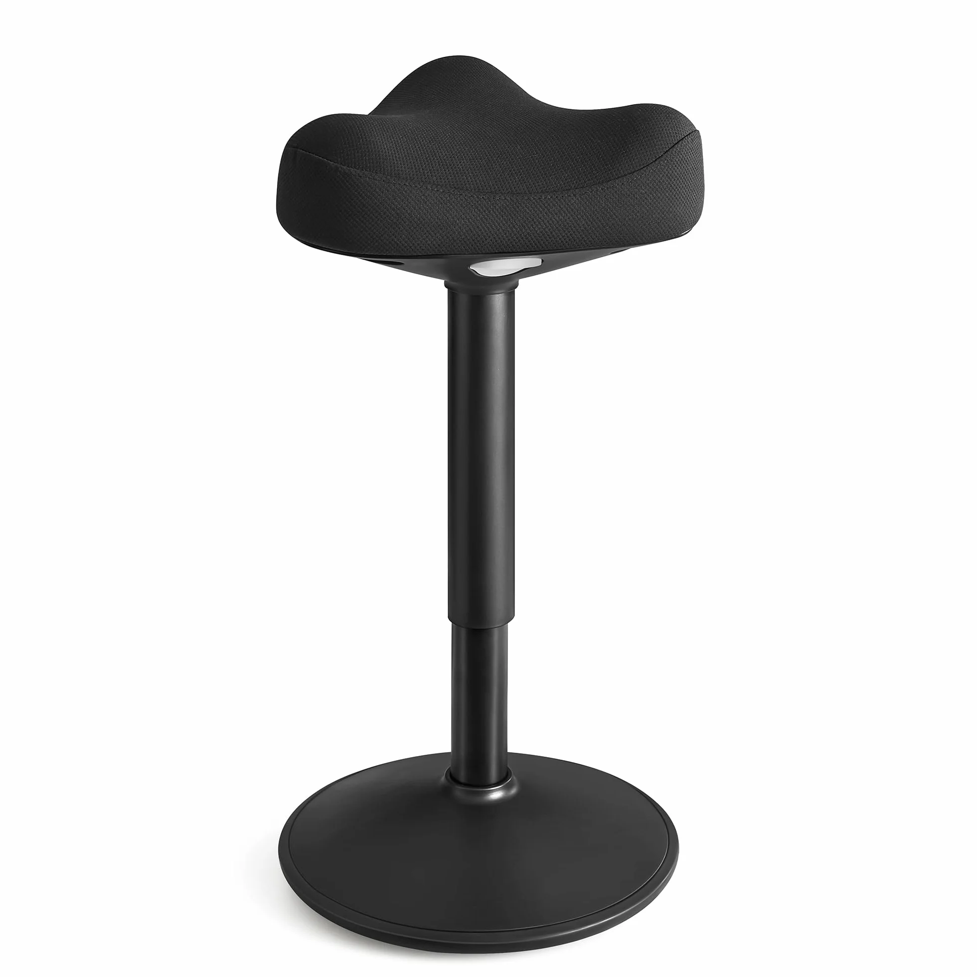 SONGMICS krzesło biurowe obrotowe 360° regulacja wysokości 58-83 cm antypoślizgowe czarne