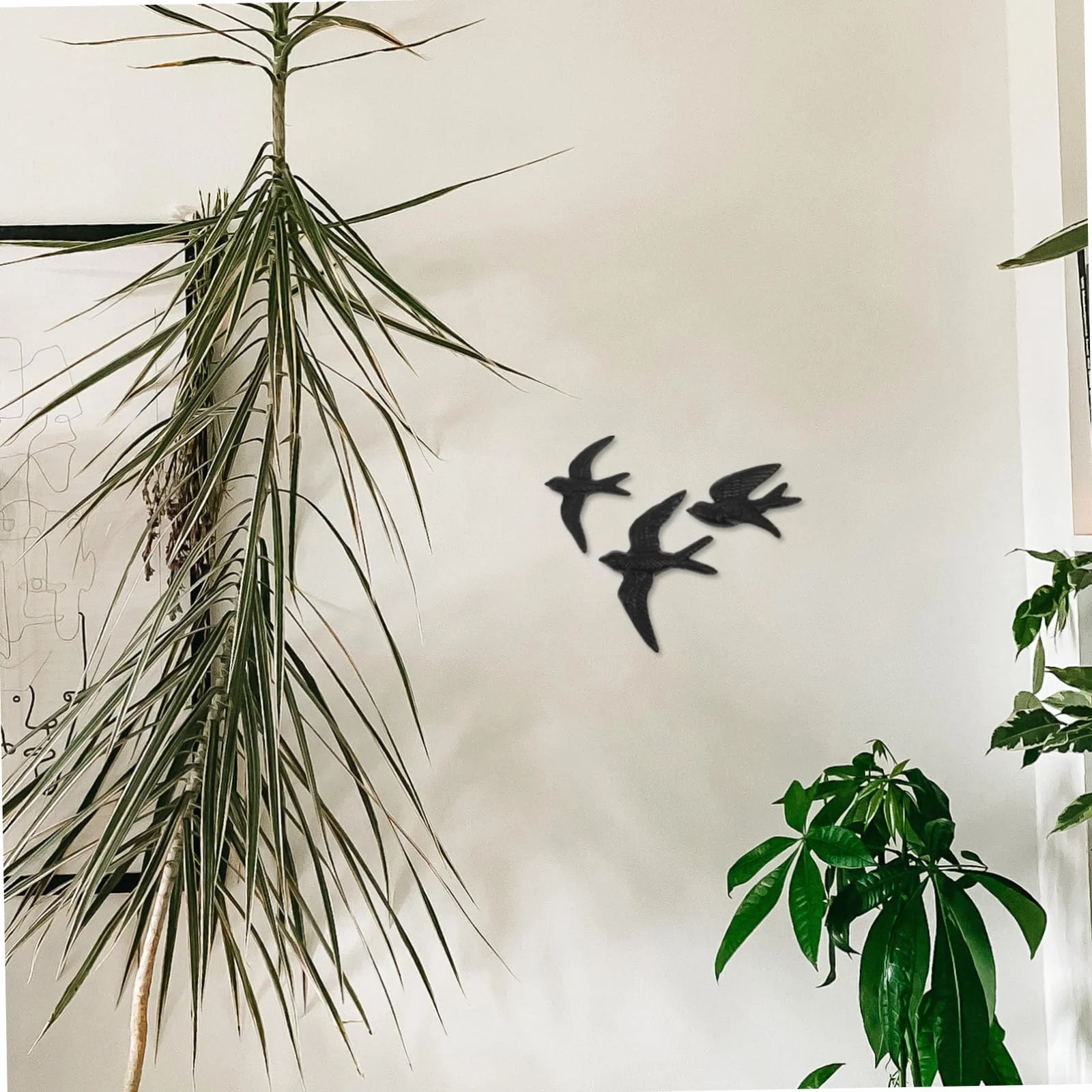 Amosfun 3 sztuki Dekoracja ścienna żeliwna latająca jaskółka retro