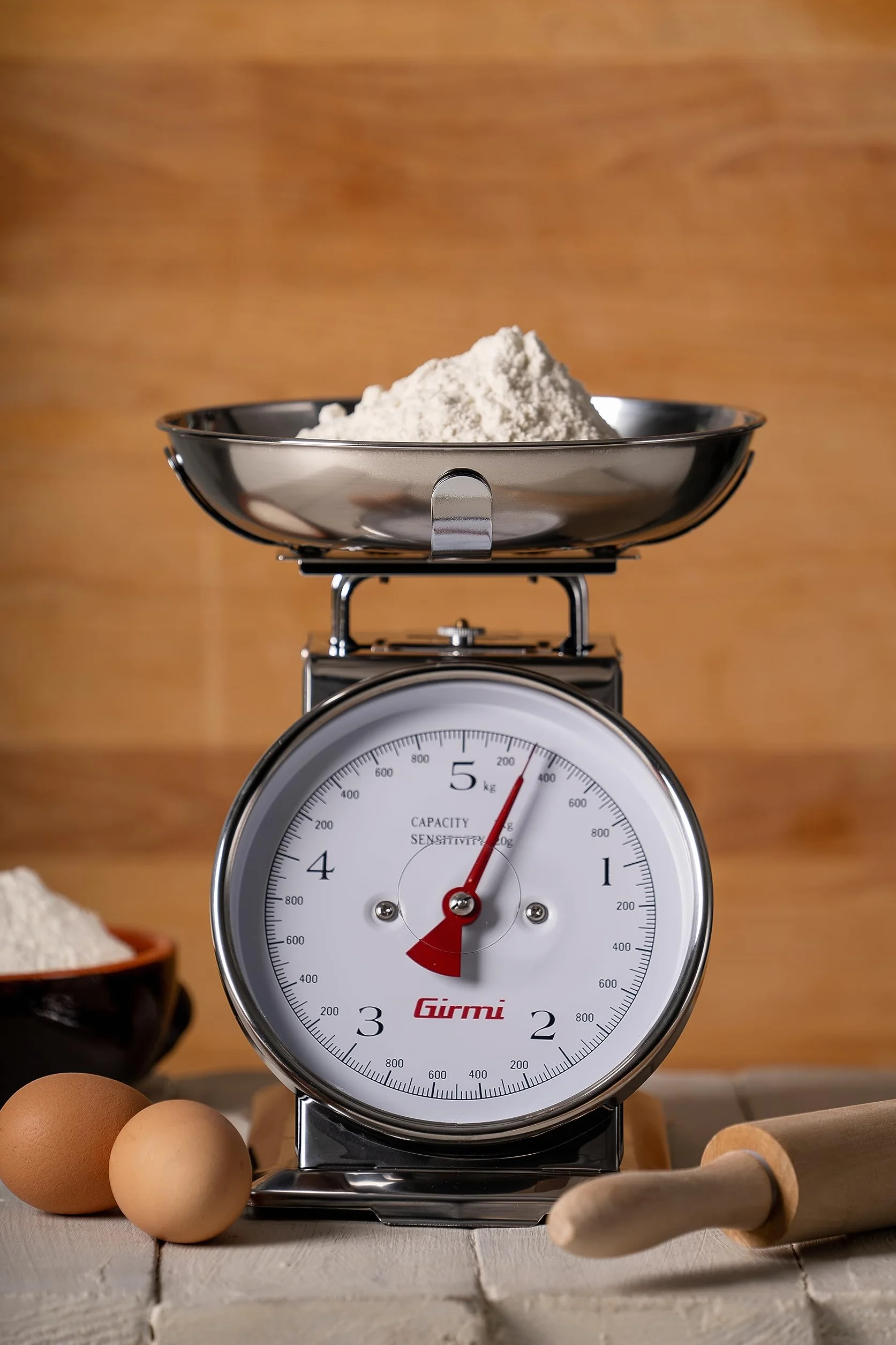 Girmi PS90 mechaniczna waga kuchenna 5 kg stal nierdzewna
