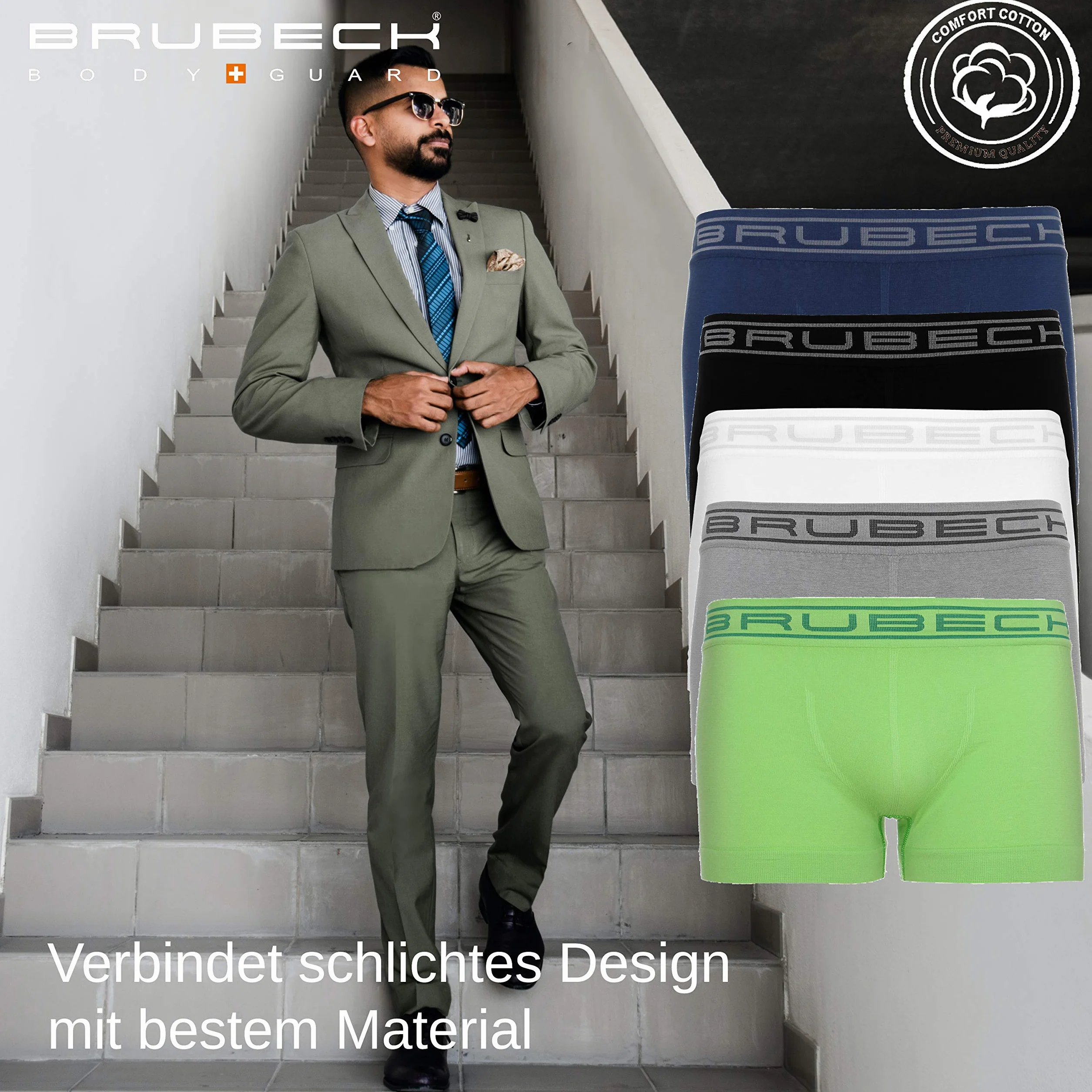 BRUBECK Puma Metal Stripe Hipster 2 części Bielizna męska
