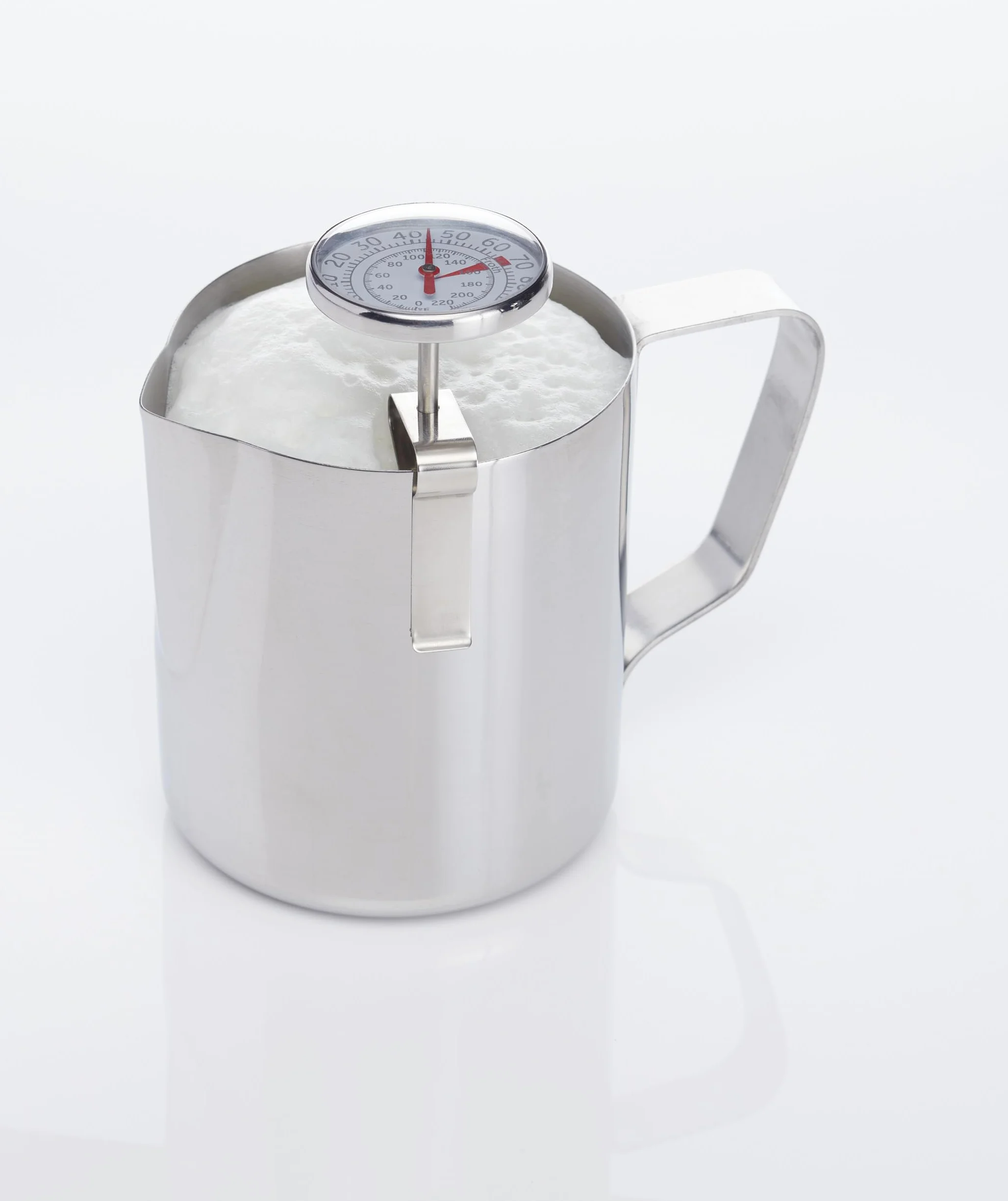 KitchenCraft Termometr do mleka ze stali nierdzewnej srebrny
