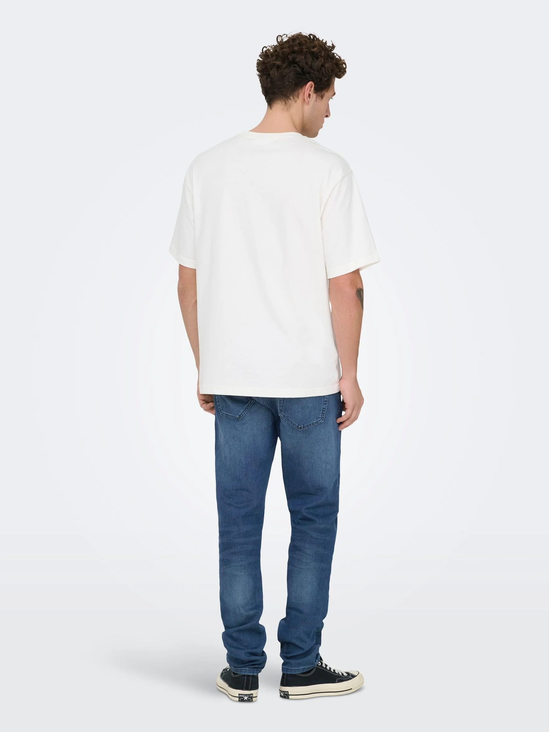 ONLY & SONS Onsloom Dark Blue Sweat Pk 3631 Noos Jeansy slim Mężczyźni