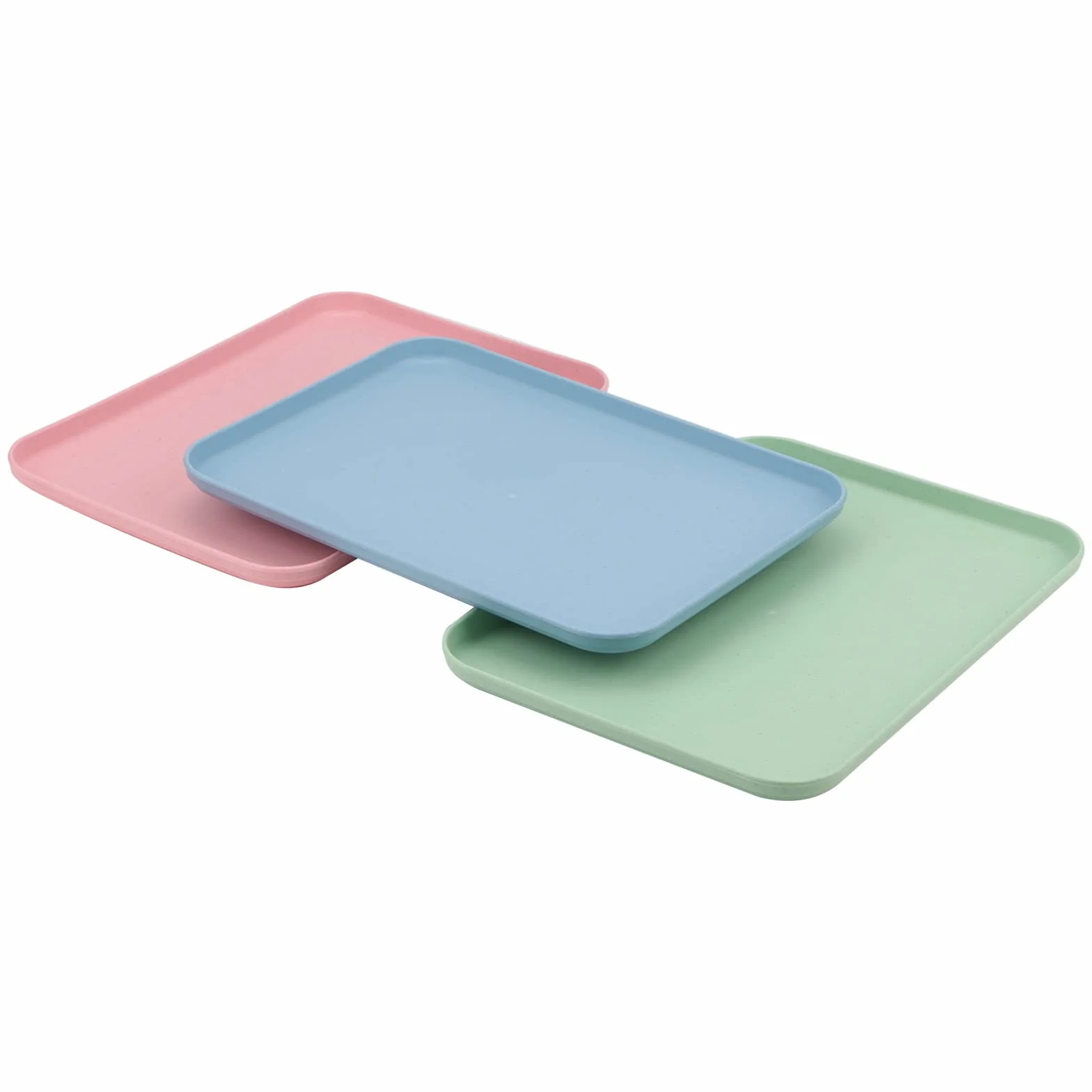 KEILEOHO plastikowa taca fast food 31x22 cm prostokątna do serwowania 6 sztuk