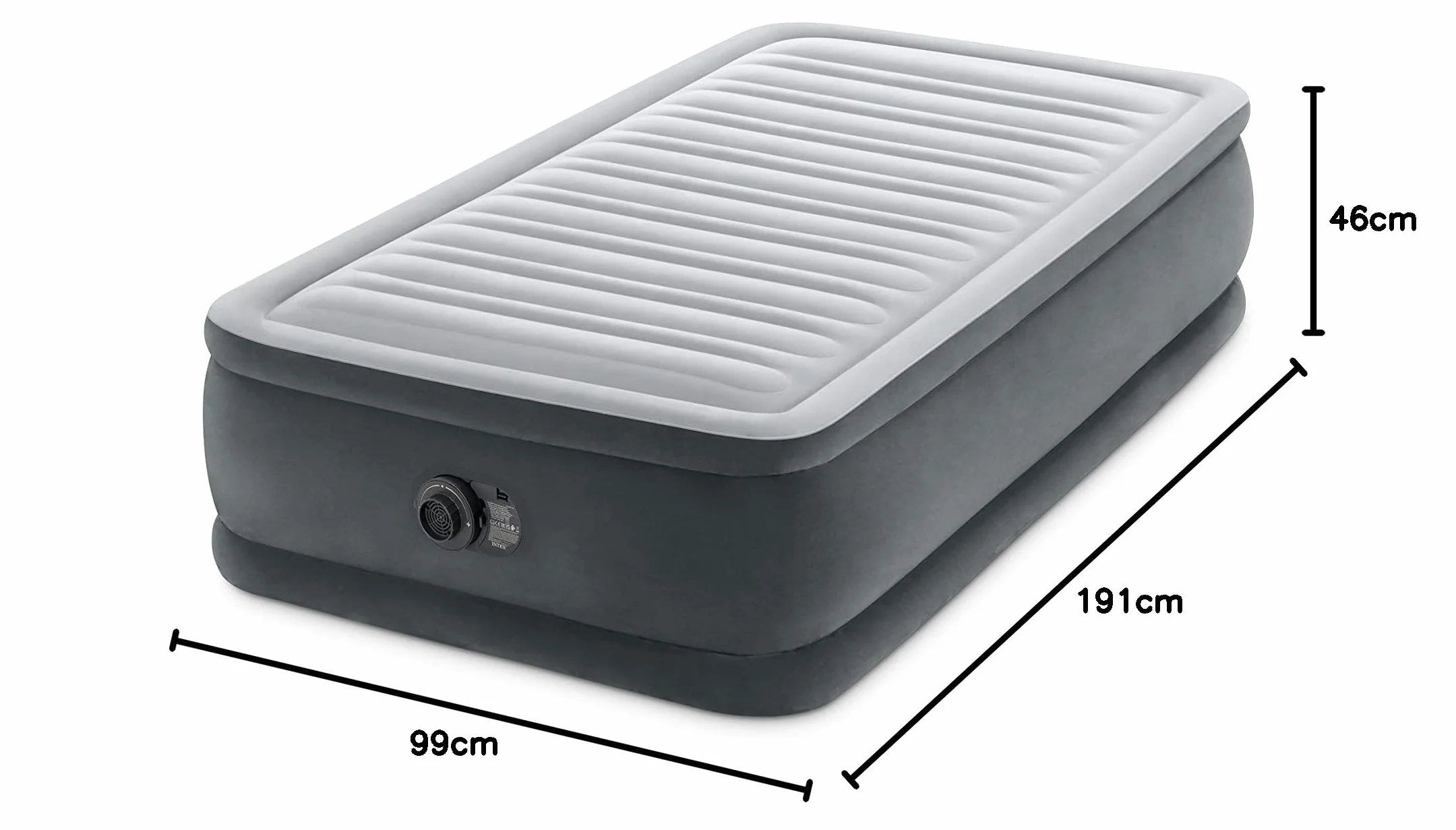 INTEX Jednoosobowy Materac Dmuchany 99x191x46 cm 220V