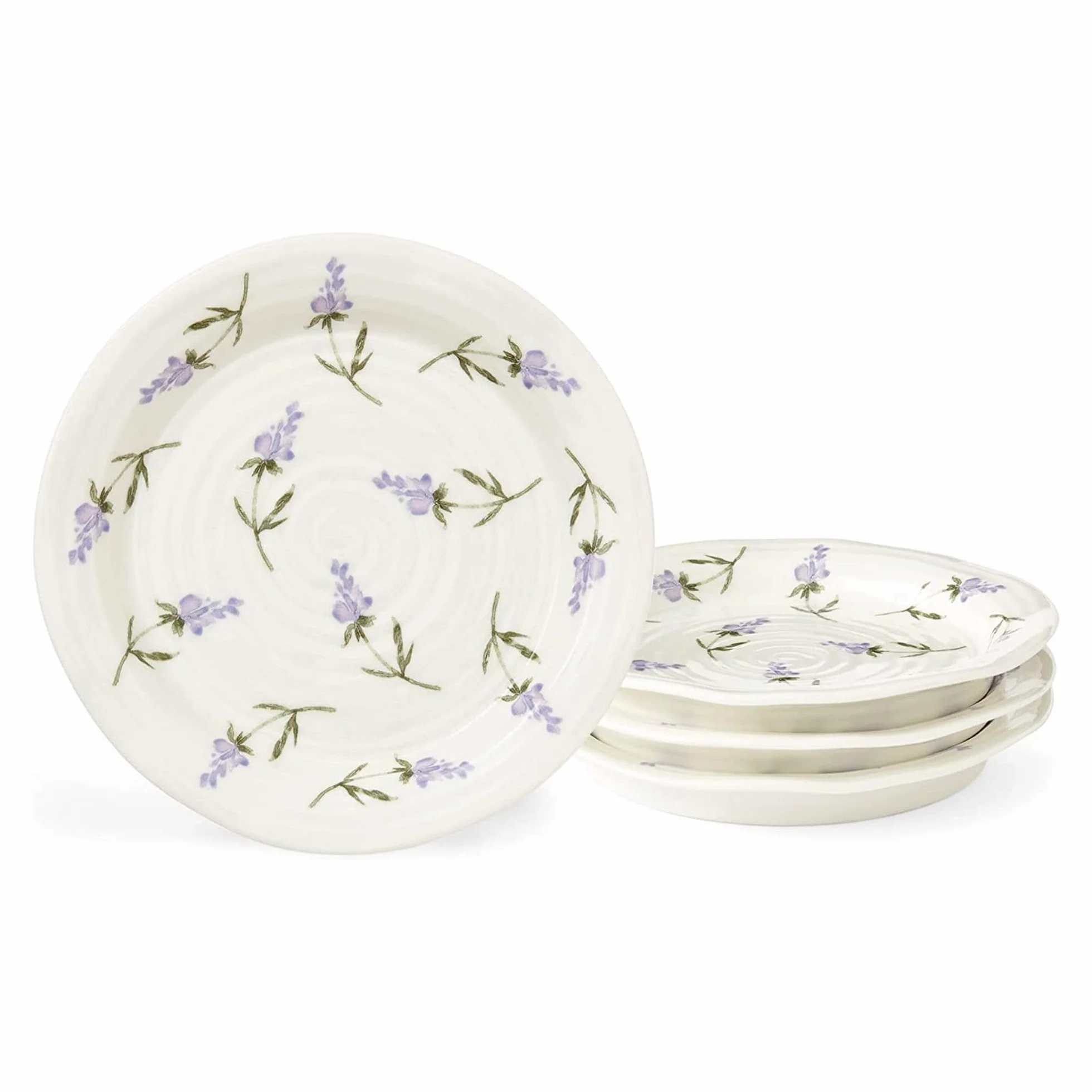 Portmeirion Sophie Conran Lavandula zestaw 4 talerzy bocznych porcelanowych 15 cm