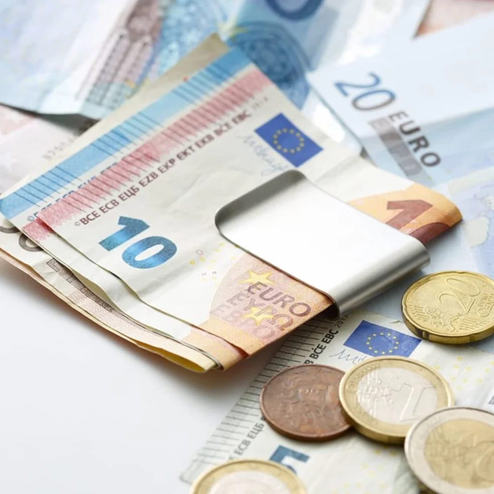 Klips do banknotów ze stali nierdzewnej, klips do banknotów ze stali nierdzewnej, męski klips do banknotów, cienki metalowy klips na pieniądze, do rachunku z klipsem na karty pieniężne, Czarny, 1 EU