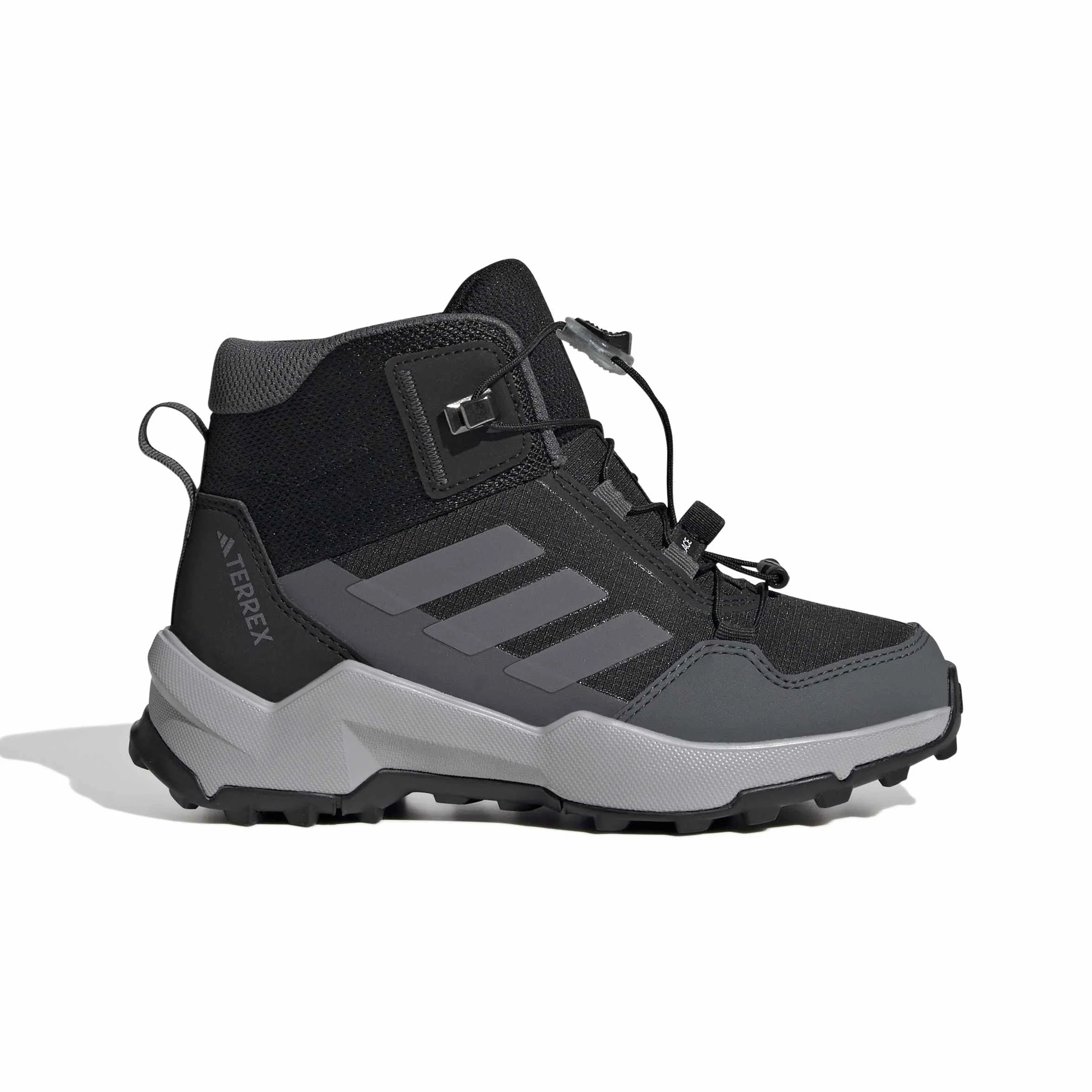 adidas Uniseks - dzieci Terrex Ax4R Mid Hiking Kids Shoes, Cblack/Grefou/Greysix, 34 EU