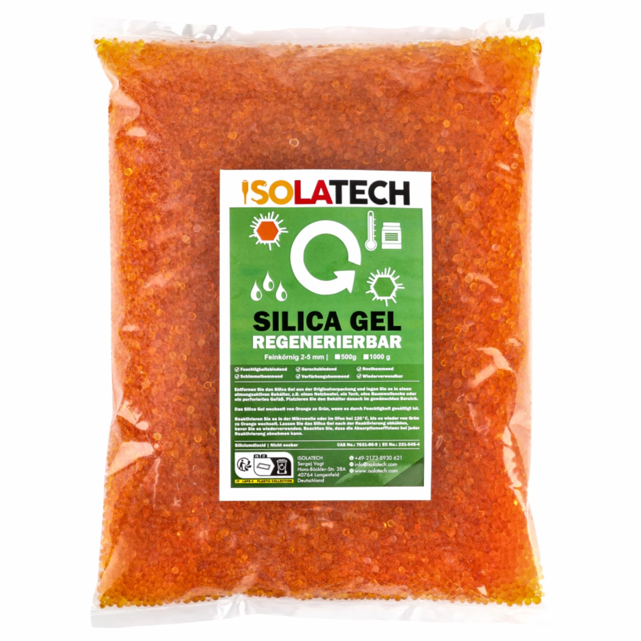 ISOLATECH Żel Krzemionkowy Regeneracyjny Osuszający 1,8kg Suszarka Filamentowa