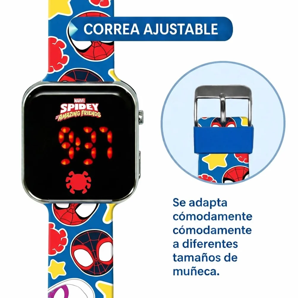 Kids Licensing Zegarek LED SPF4018, Spidey
