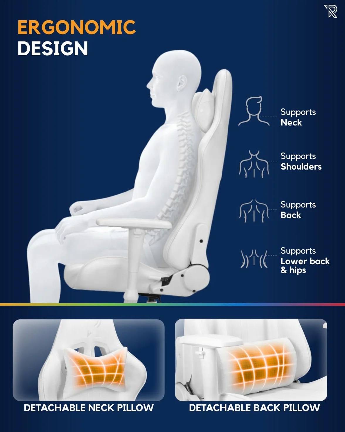 Felix gaming chair white
