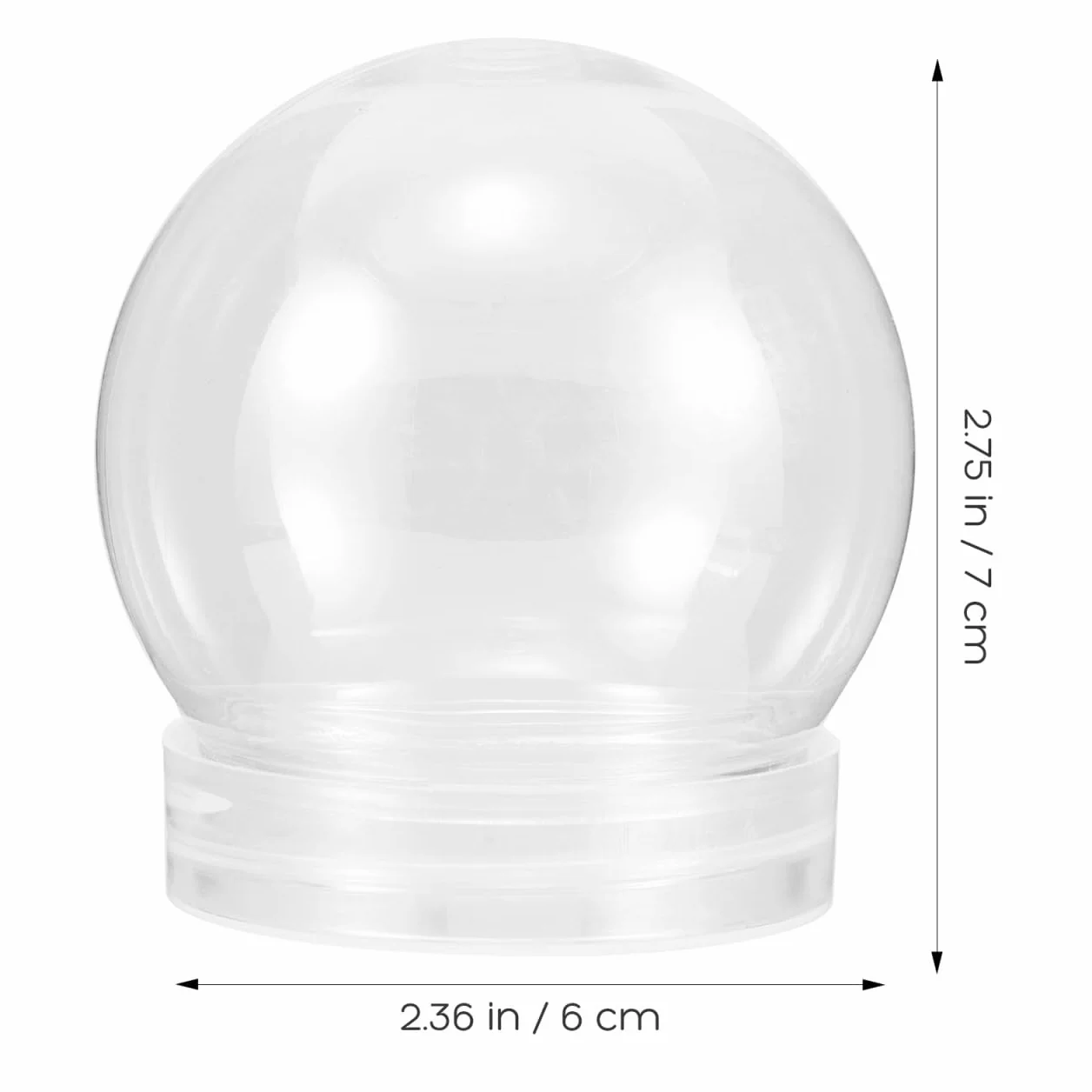 Puste kule śnieżne 150 ml 40 sztuk bombek śnieżnych zestaw do napełniania