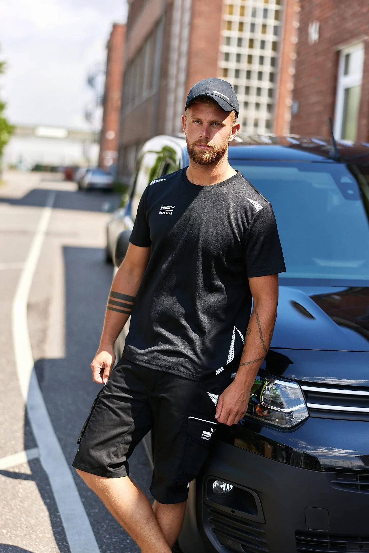 PUMA WORK WEAR Szorty robocze premium z wieloma kieszeniami i wzmocnionym materiałem