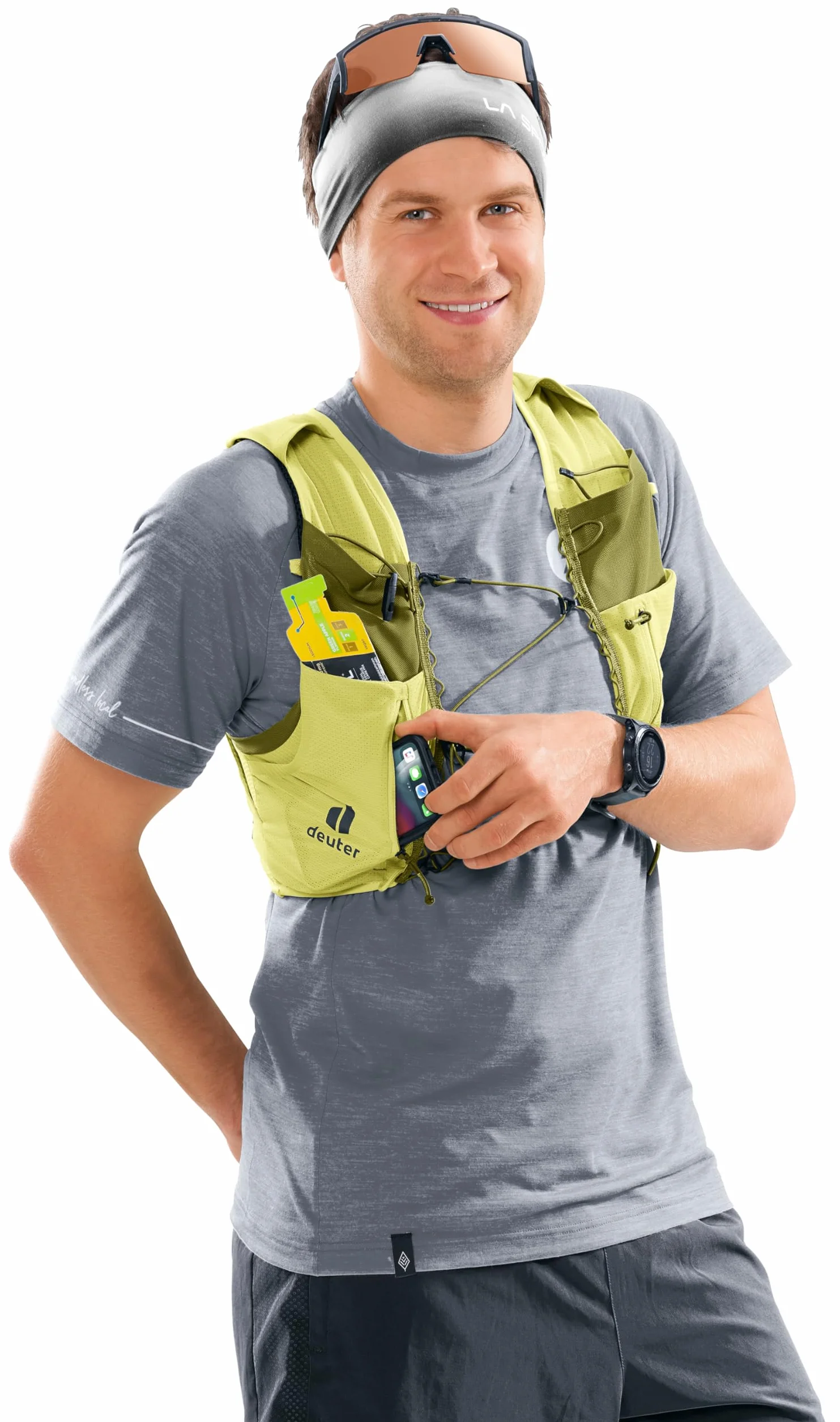 Deuter Męska kamizelka do biegania w terenie Traick 5 (1 szt.)