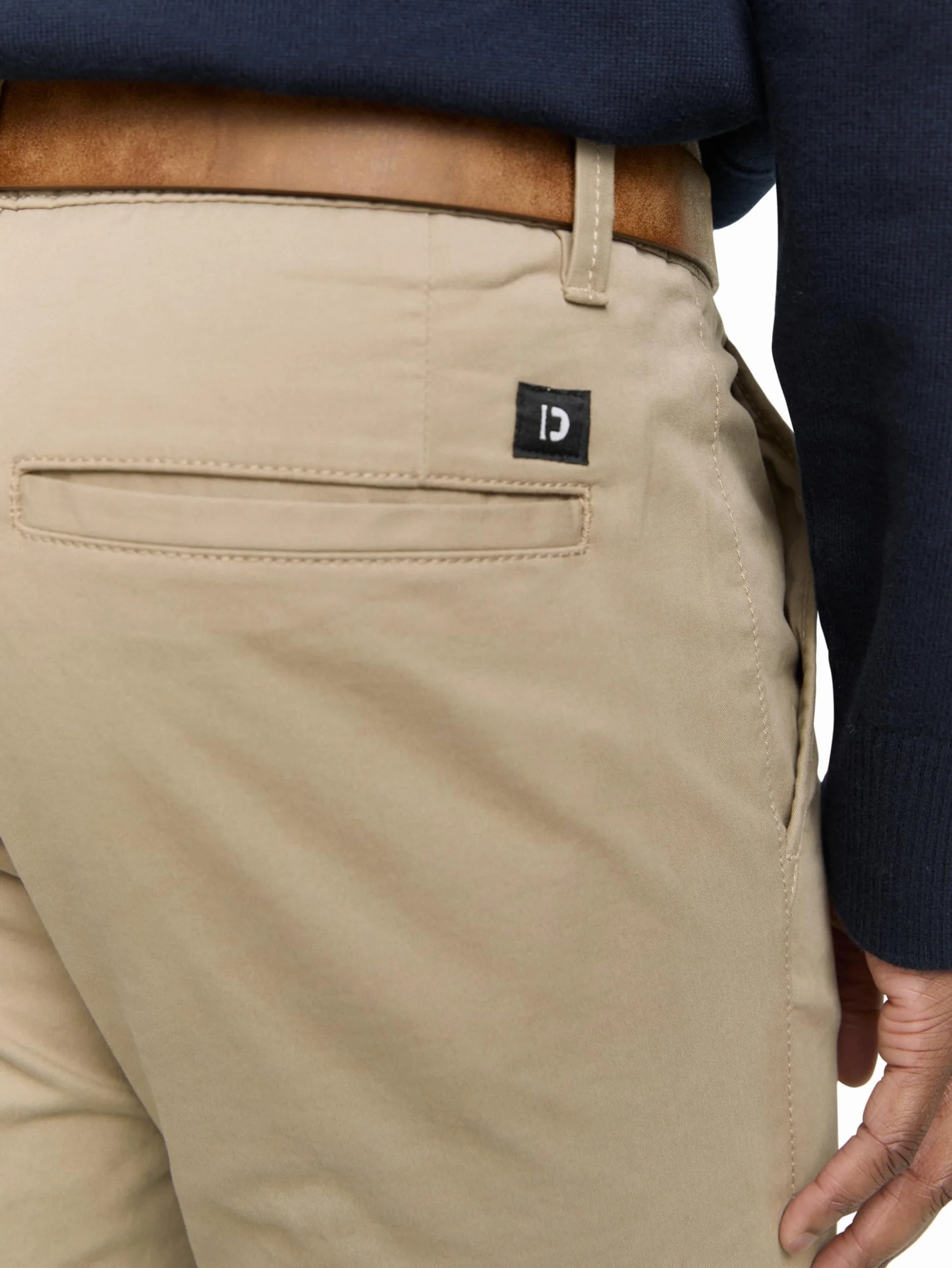 TOM TAILOR Denim Spodnie chinosy z paskiem 1027694 Mężczyźni