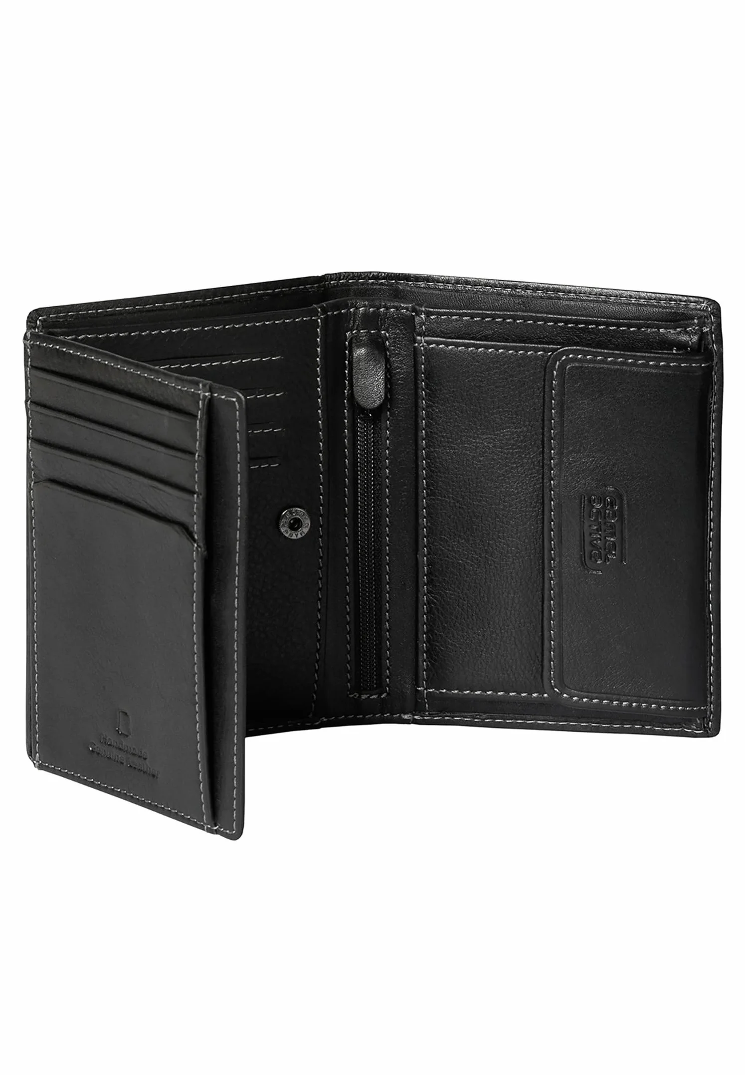 camel active Vegas Wallet pionowy format portretowy, Czarny, 10 x 2 x 12,8, Etui na monety