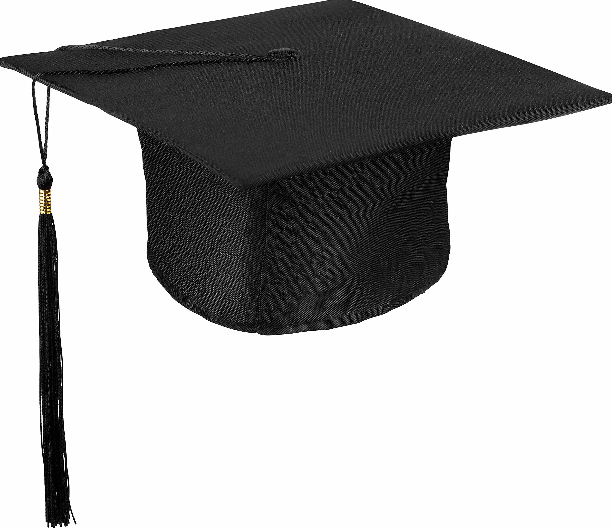 Czapka licencjacka | College | Master | Uni | FH | Graduation | Student Hat | Doctor Hat na imprezy z okazji ukoczenia studiów z uniwersyteckiej czapki dyplomowej w kolorze czarnym - rozmiar regulowany
