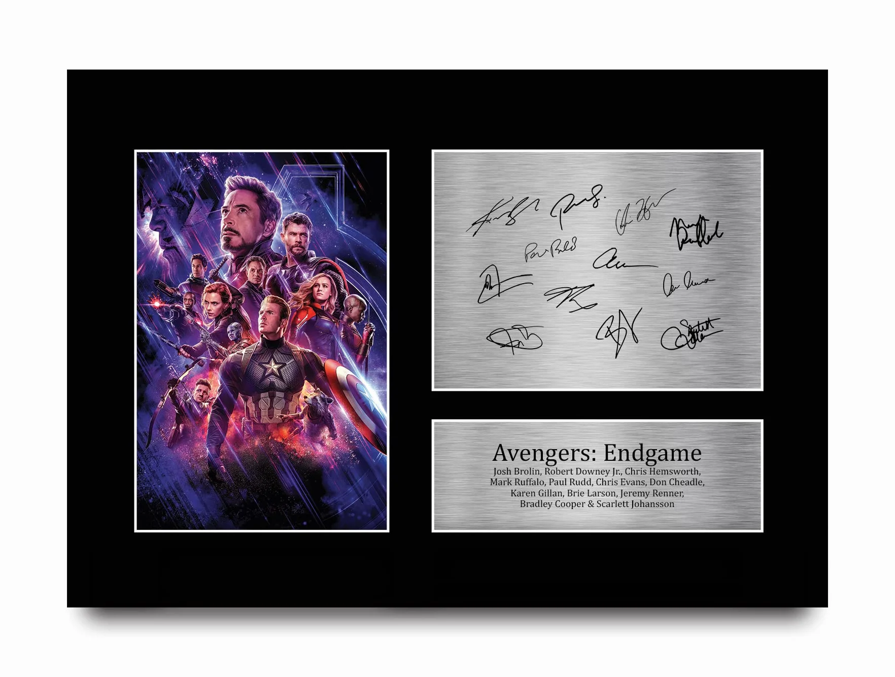 Avengers Endgame A4 Drukowane Podpisane Zdjęcie Z Autografem Robert Downey Jr Chris Evans