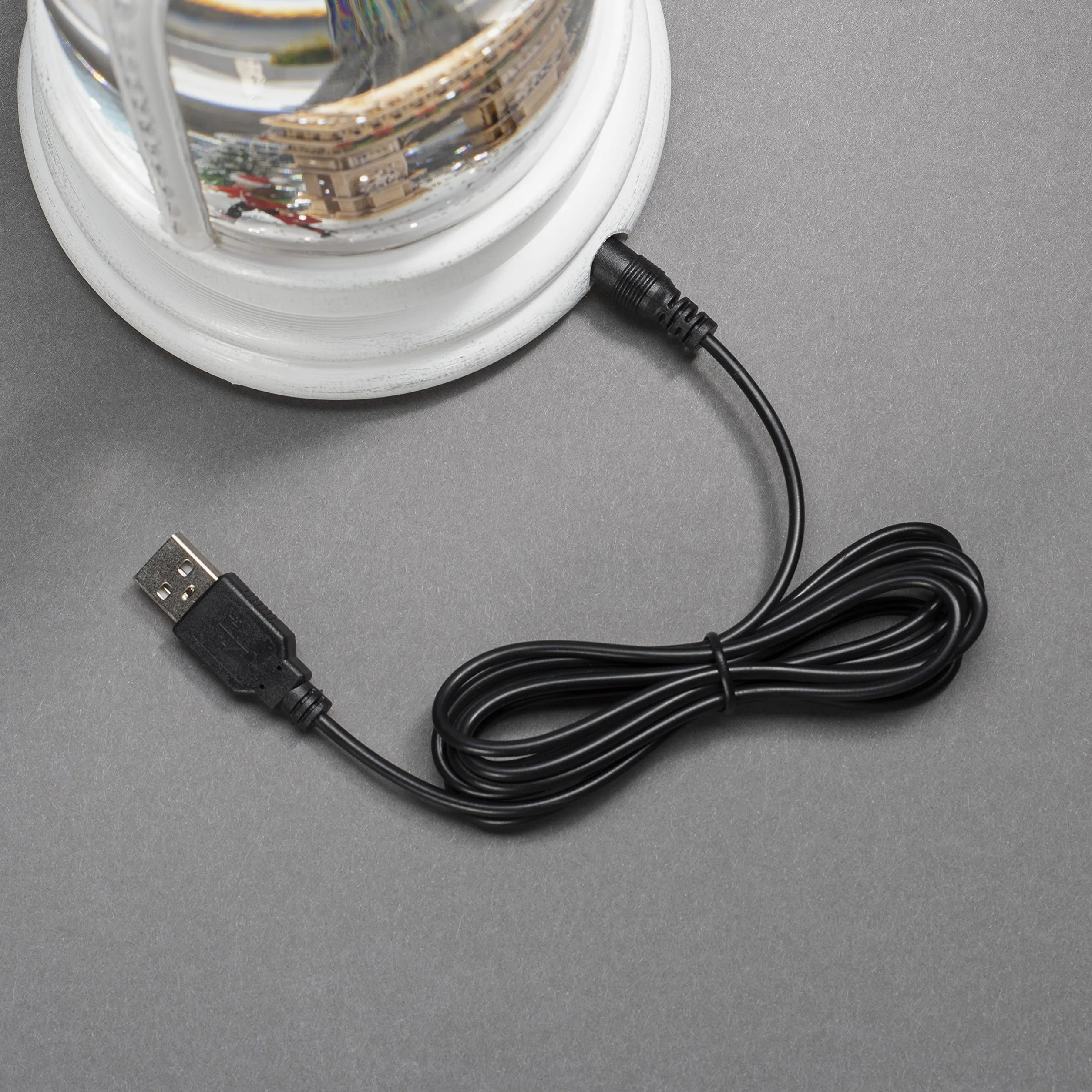 Konstsmide Dekoracje świąteczne LED kula śnieżna z timerem 5h, zasilanie bateryjne i USB