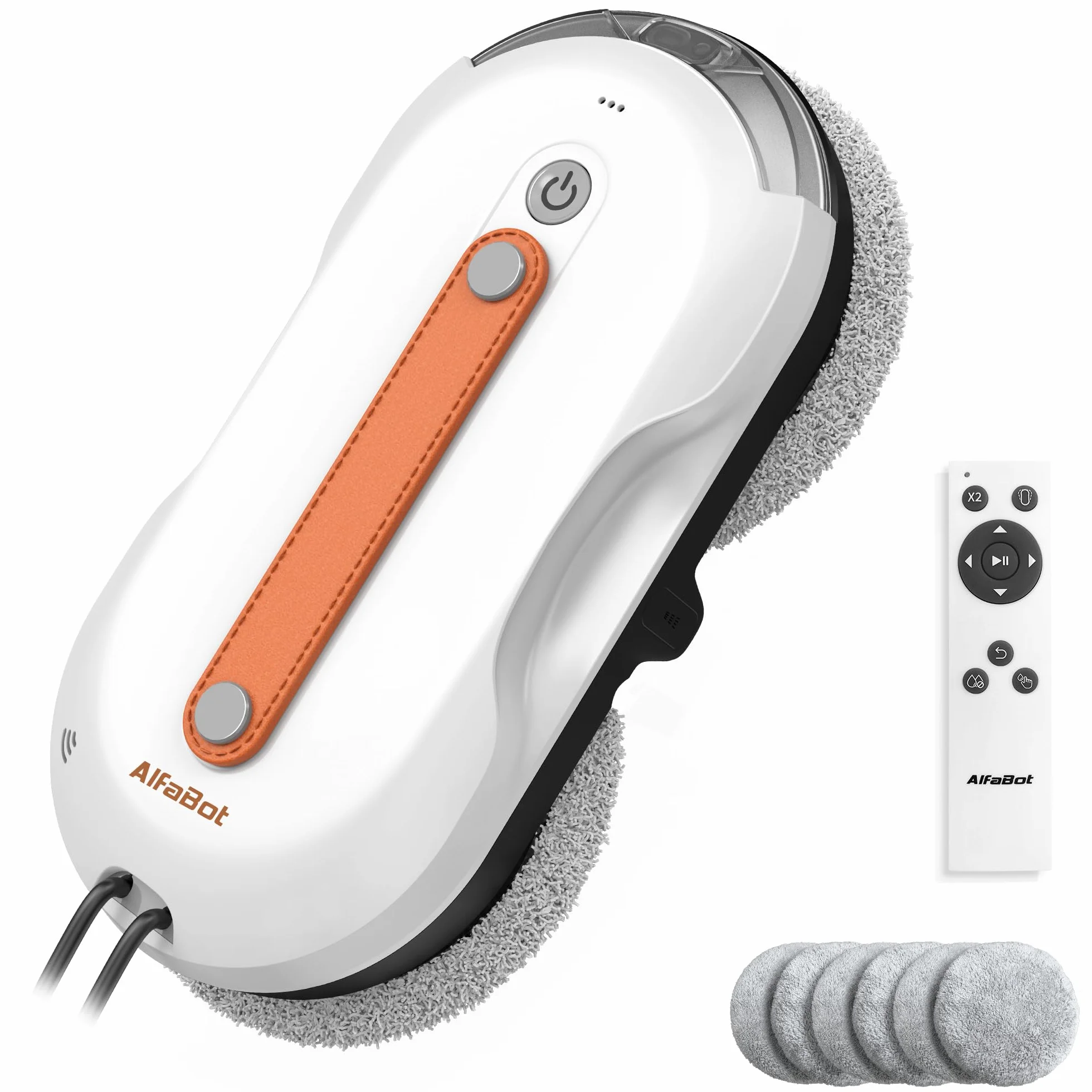AlfaBot X7 Pro automatyczna myjka do okien z dwustronnym rozpylaczem, inteligentna nawigacja • bardzo duży zbiornik na szkło, płytki i gładkie powierzchnie