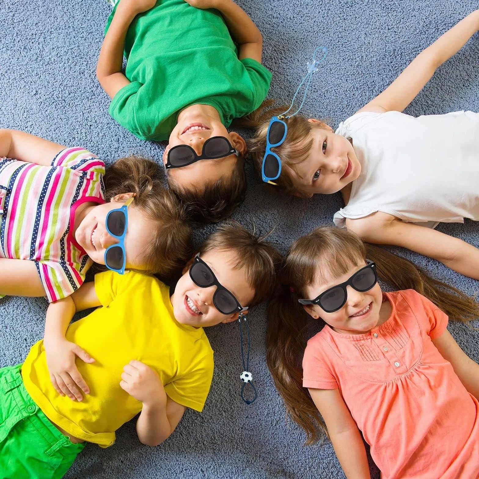 SSKHE 2 szt. dziecięce polaryzacyjne okulary przeciwsłoneczne chłopięce okulary przeciwsłoneczne z regulowanym paskiem do okularów okulary dla chłopców i dziewcząt, plaża, szkoła, zakupy, dekoracja