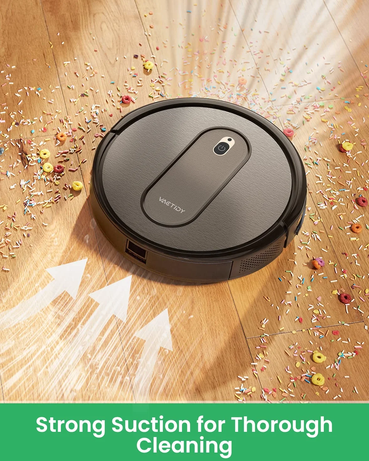 Vactidy Nimble T6 robot odkurzający moc ssania, inteligentne sterowanie aplikacją i Alexa, do sierści i kurzu