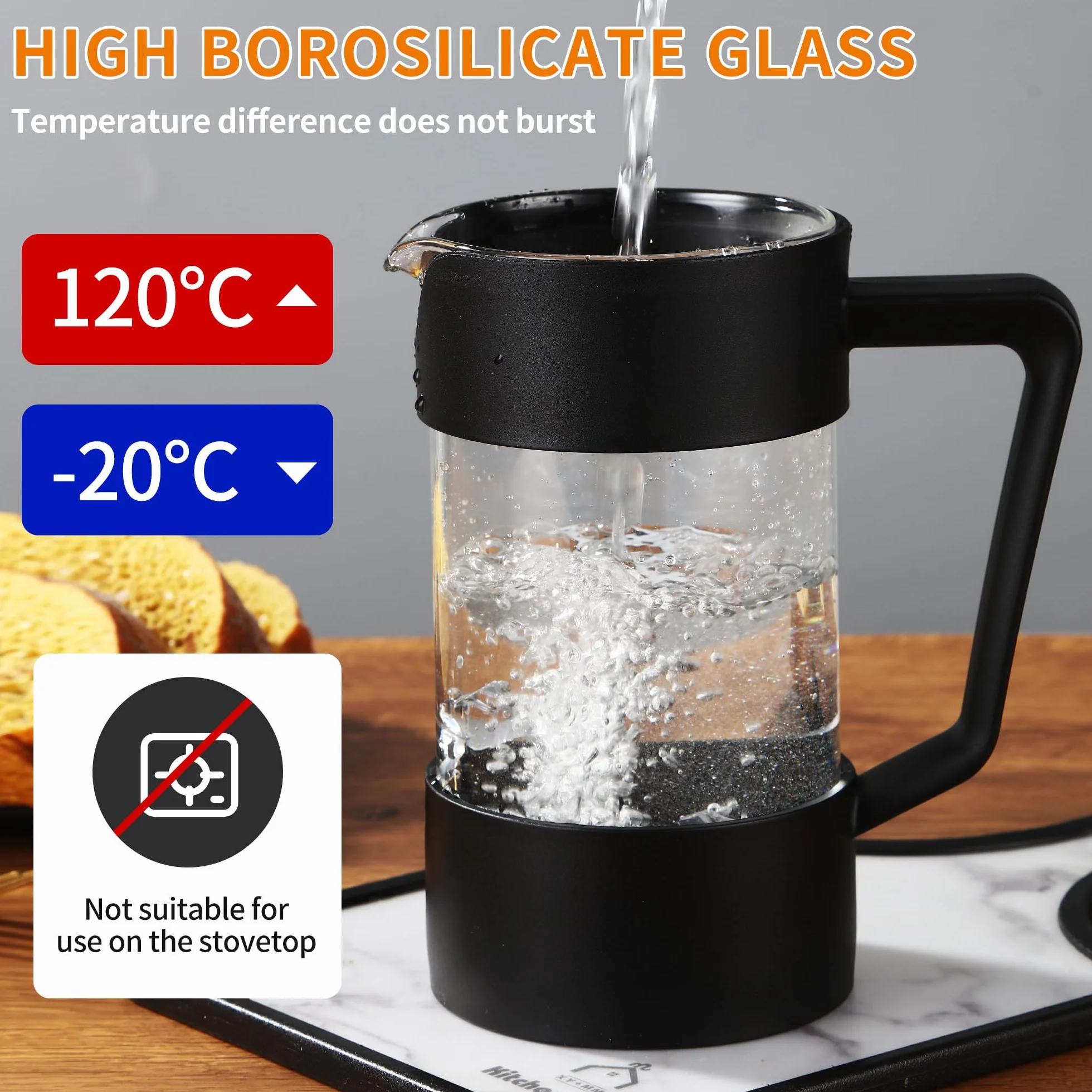 Ekspres do kawy French Press 1000 ml,prasa do kawy,filtr ze stali nierdzewnej