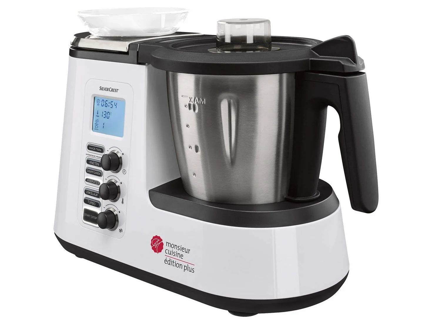 Silvercrest Monsieur Cuisine Edition Plus Dziewięć Wielofunkcyjne Zmywalne Akcesoria Czarne, Srebrne