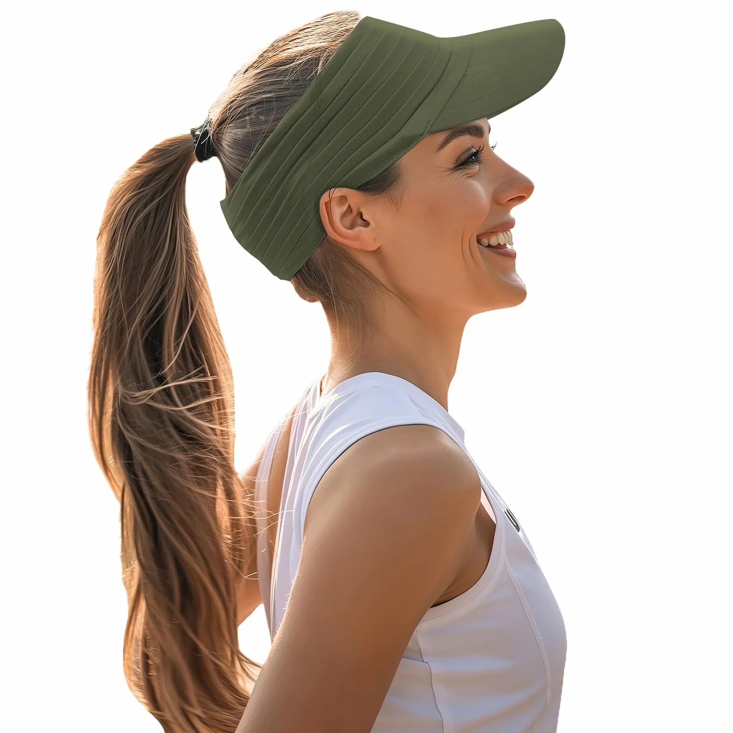 YAMEE Visor Cap damska elastyczna ochrona przed słońcem, oddychająca, dla mężczyzn i kobiet, na wiosnę i lato, szybkoschnąca, męska osłona przeciwsłoneczna, lekka, miękka, na plażę, ochrona przed